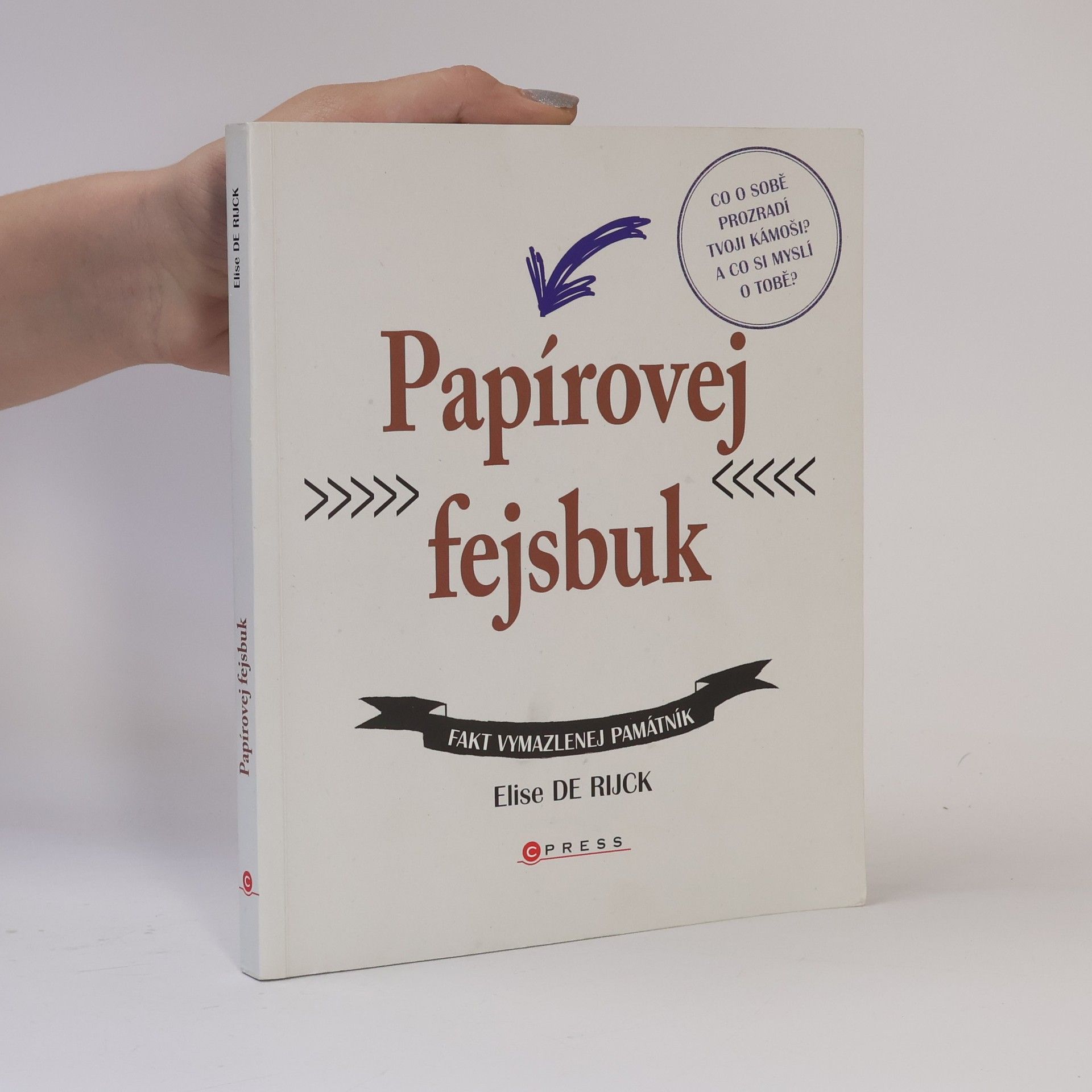 Elise de Rijck Papírovej fejsbuk : co o sobě prozdradí tvoji kámoši? : a co si myslí o tobě? : pro mladé i staré