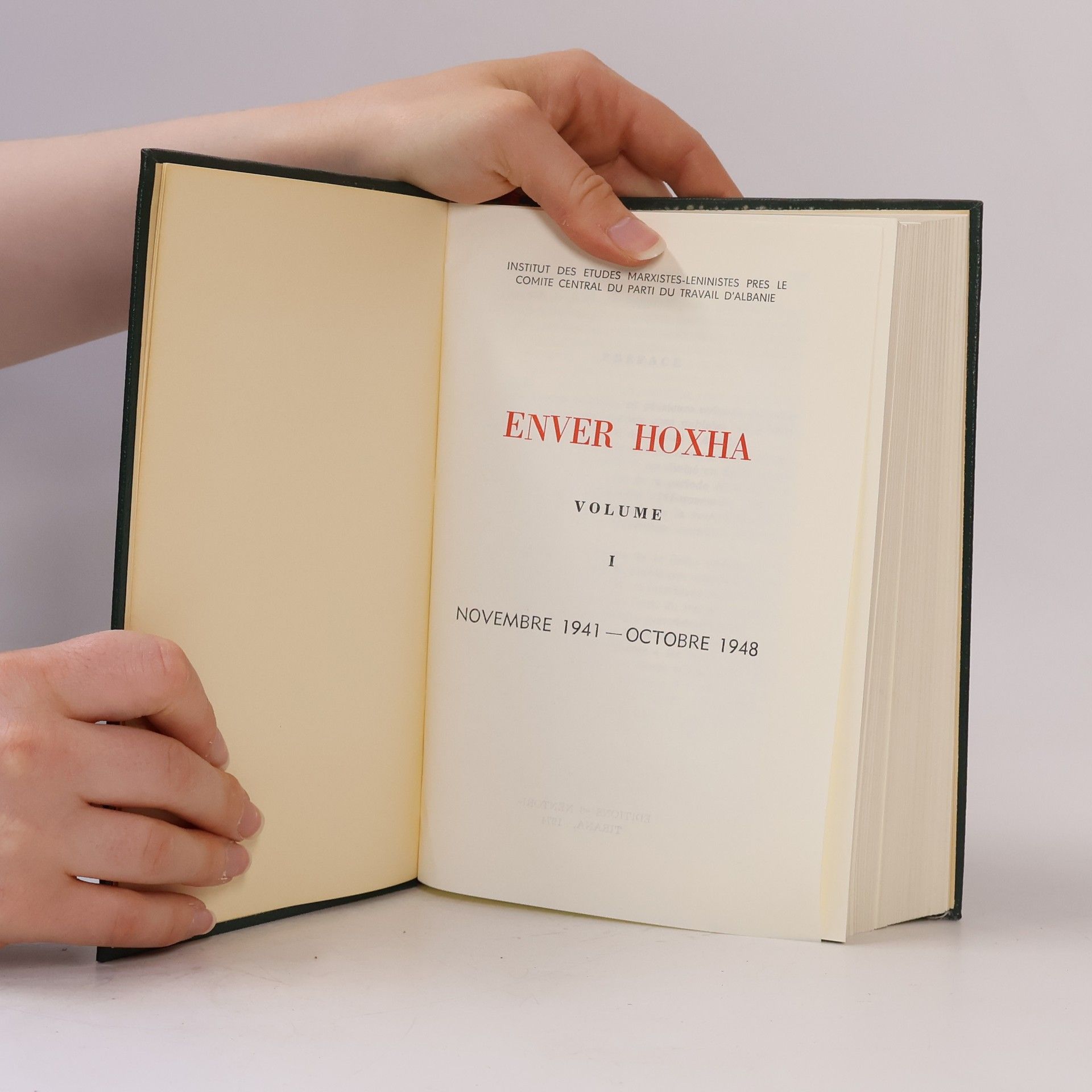 Enver Hoxha Œuvres choisies I.