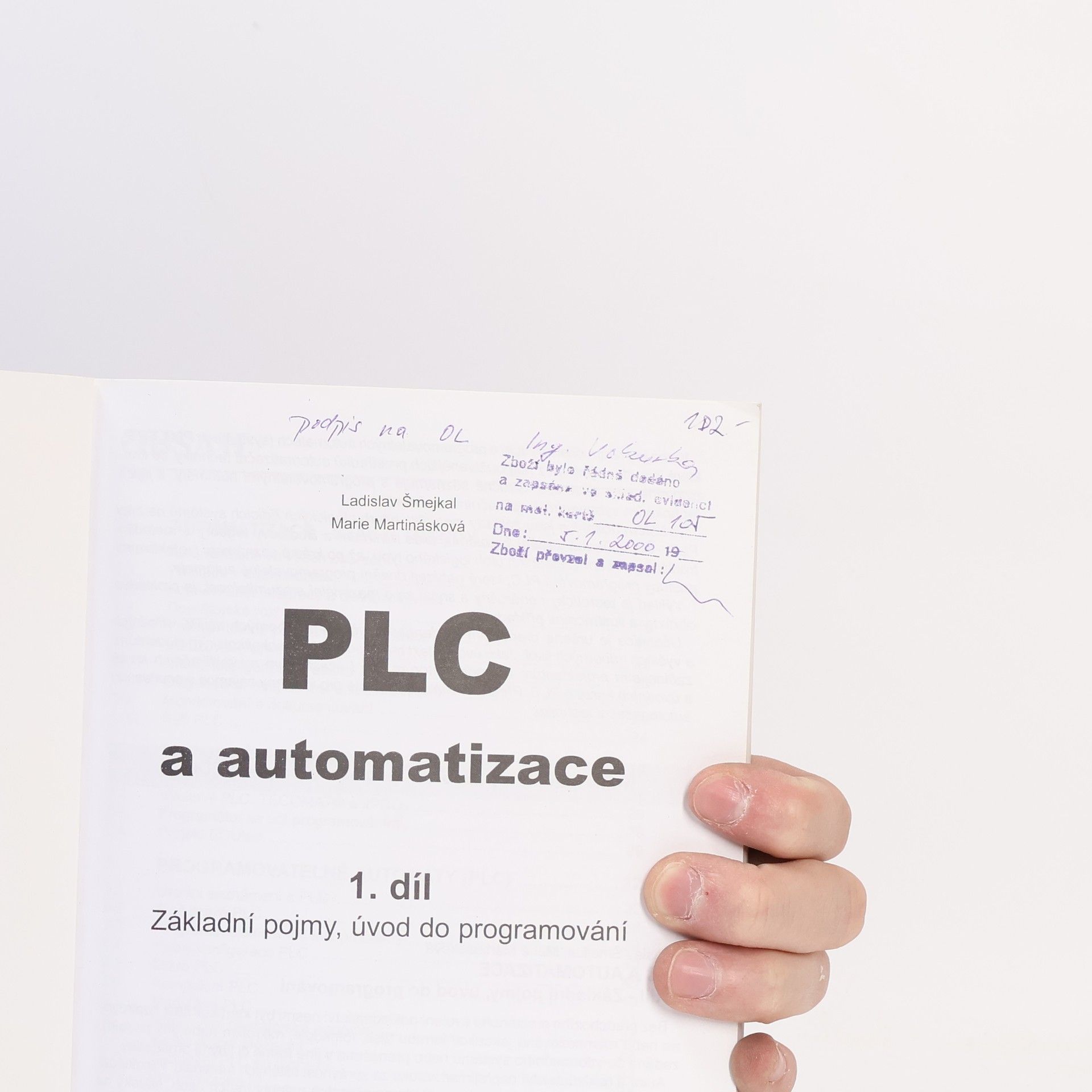 Ladislav Smejkal PLC a automatizace 1