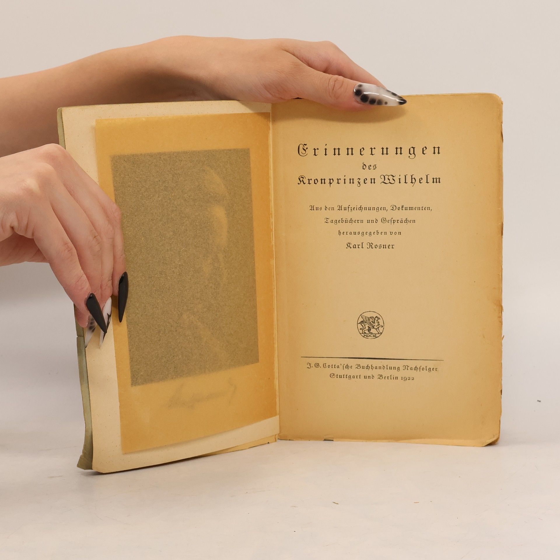 Karl Rosner Erinnerungen des Kronprinzen Wilhelm