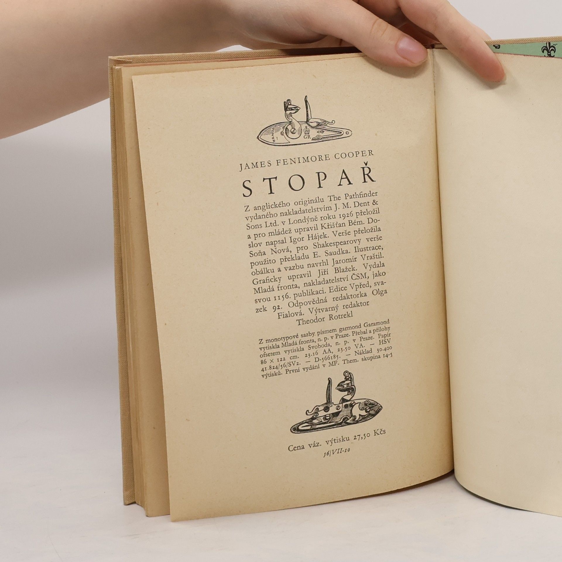 James Fenimore Cooper Stopař