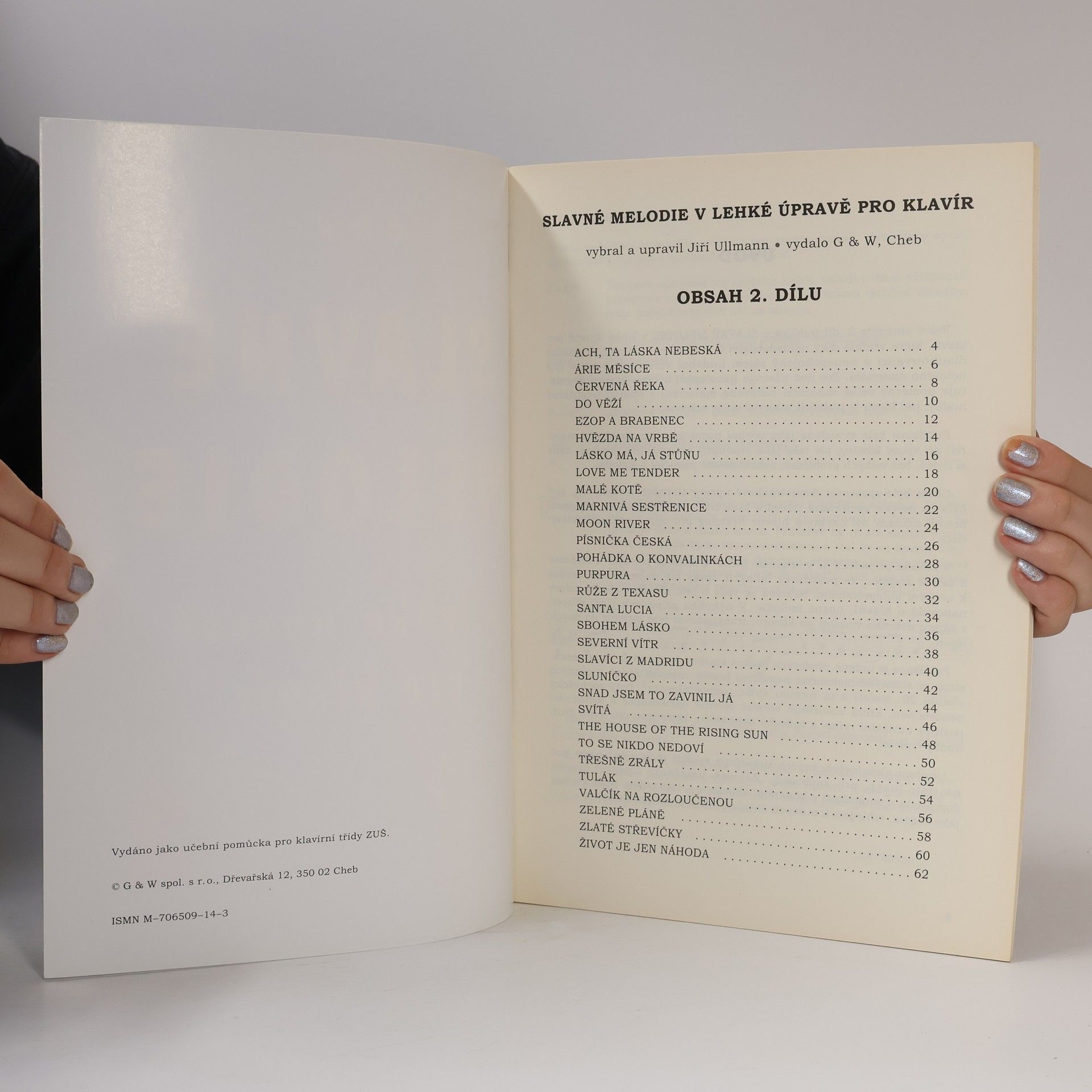 Various authors Slavné melodie pro klavír v lehké úpravě 2.