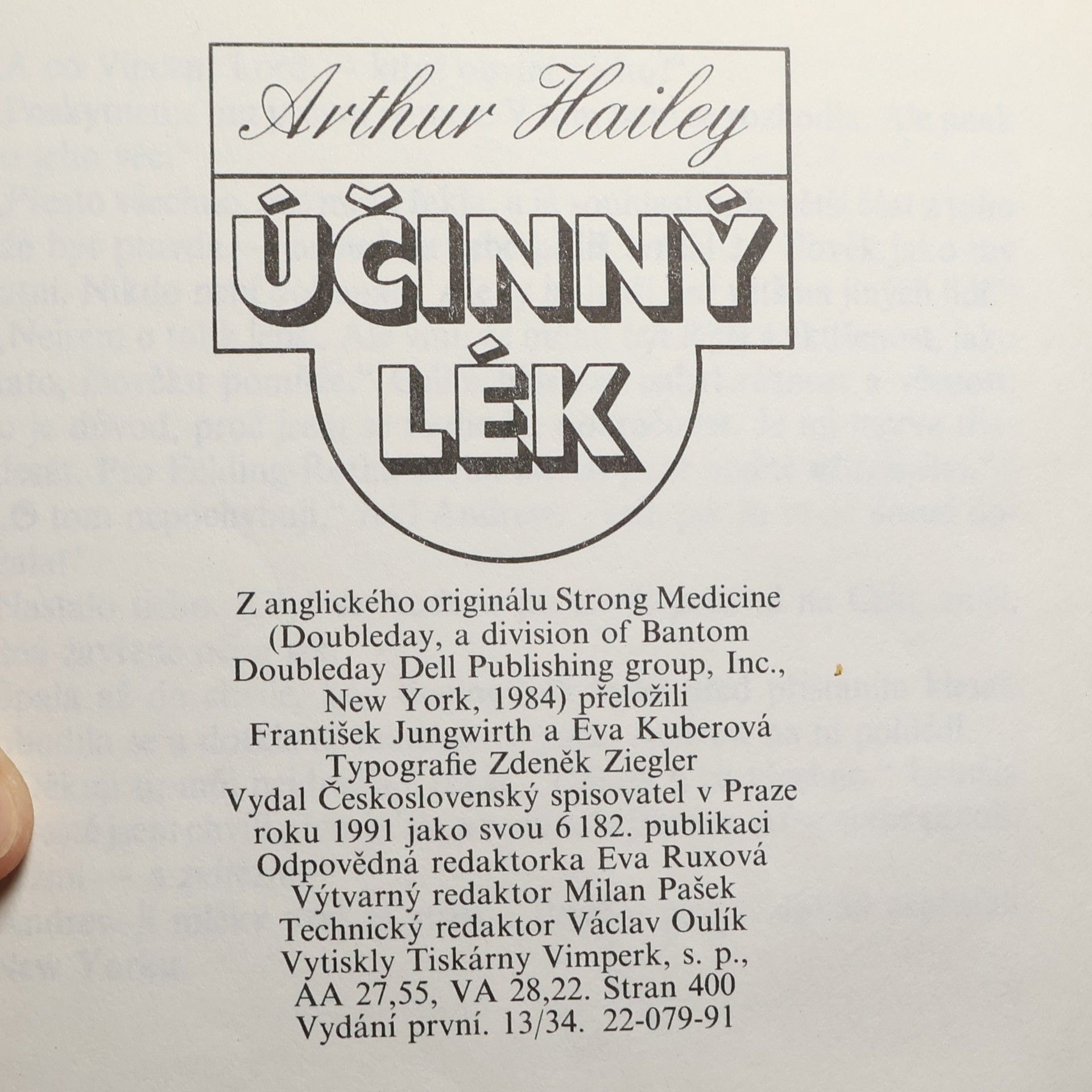 Arthur Hailey Účinný lék