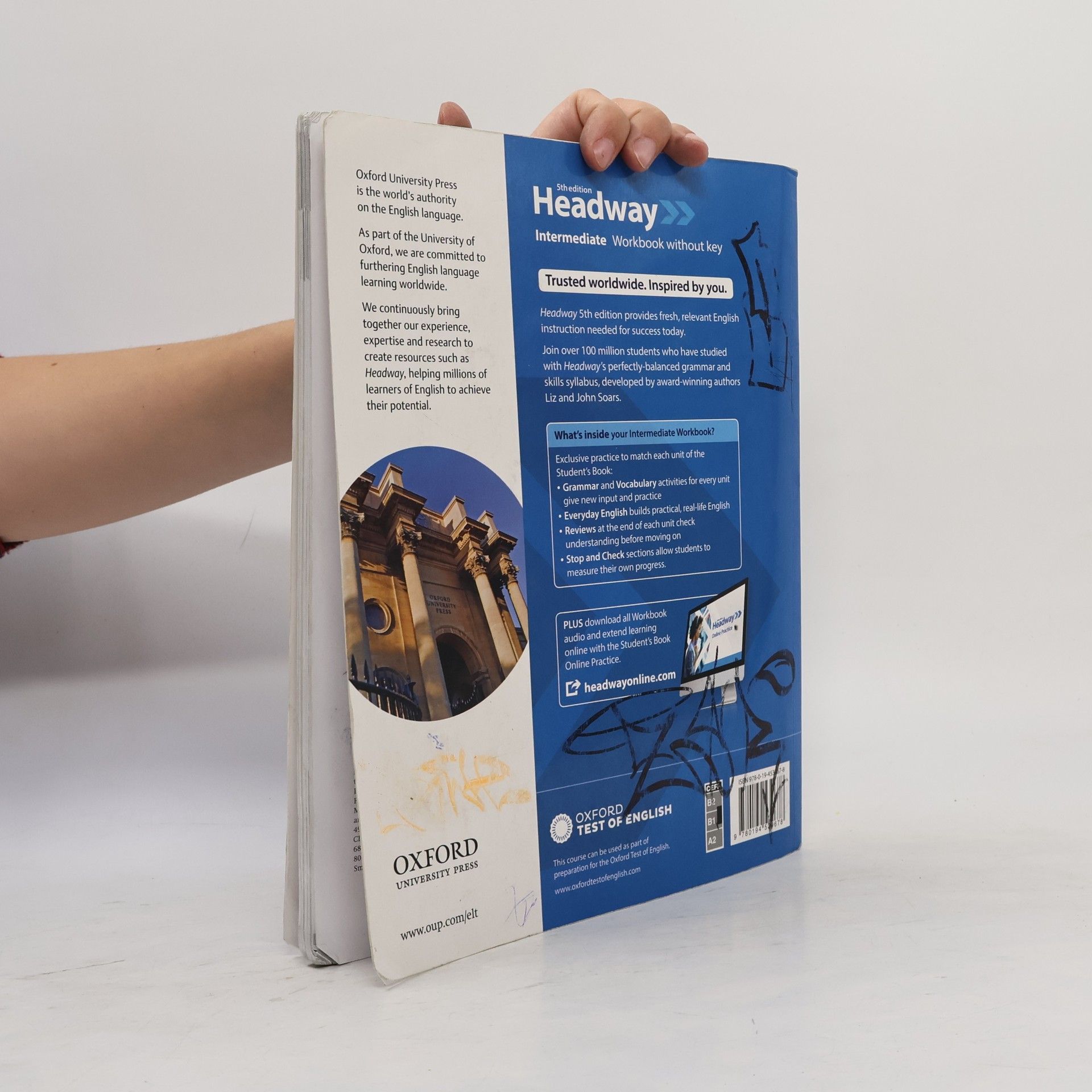 Liz Soars New Headway Intermediate Workbook without Answer Key (5th)