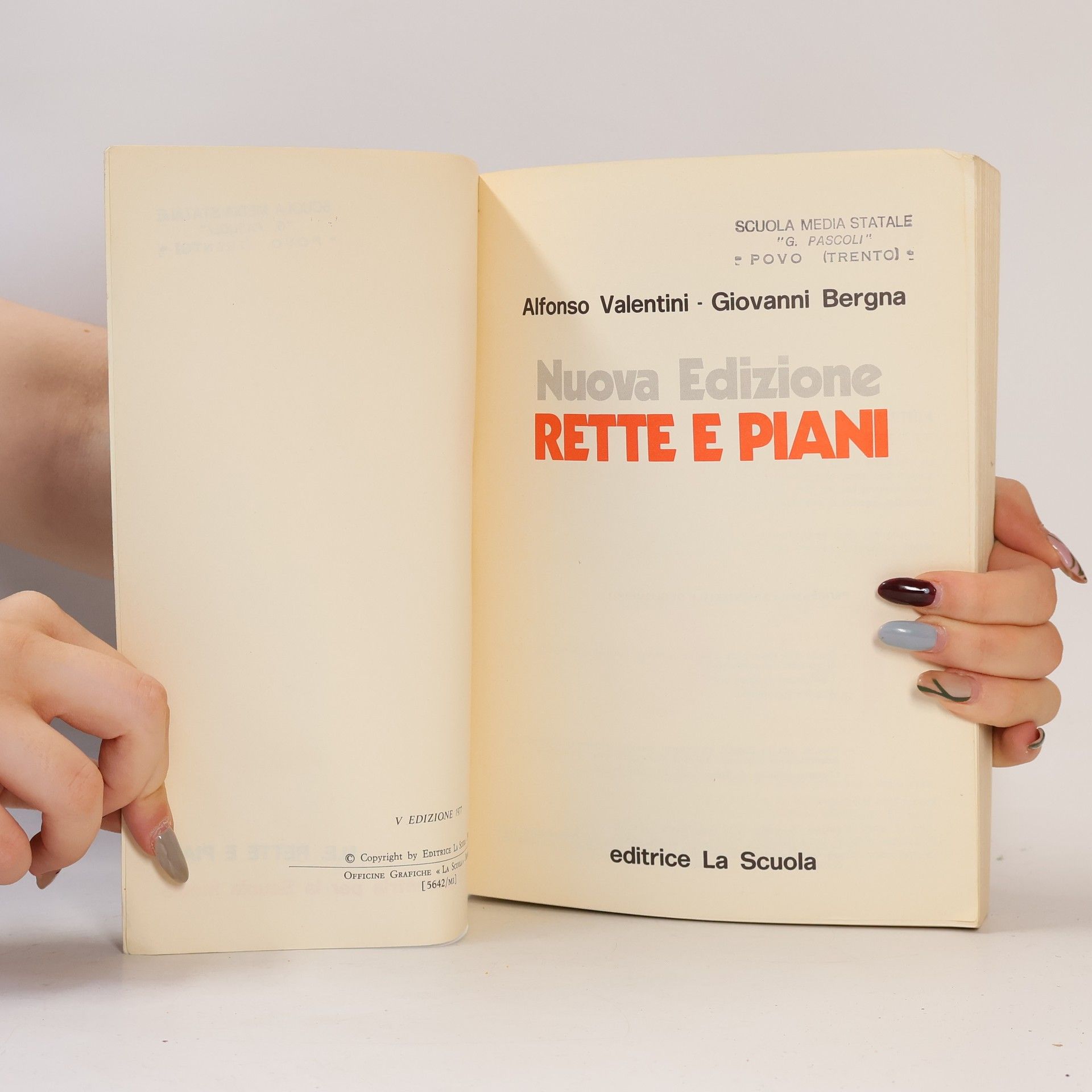 Alfonso Valentini Nuova Edizione rette e piani