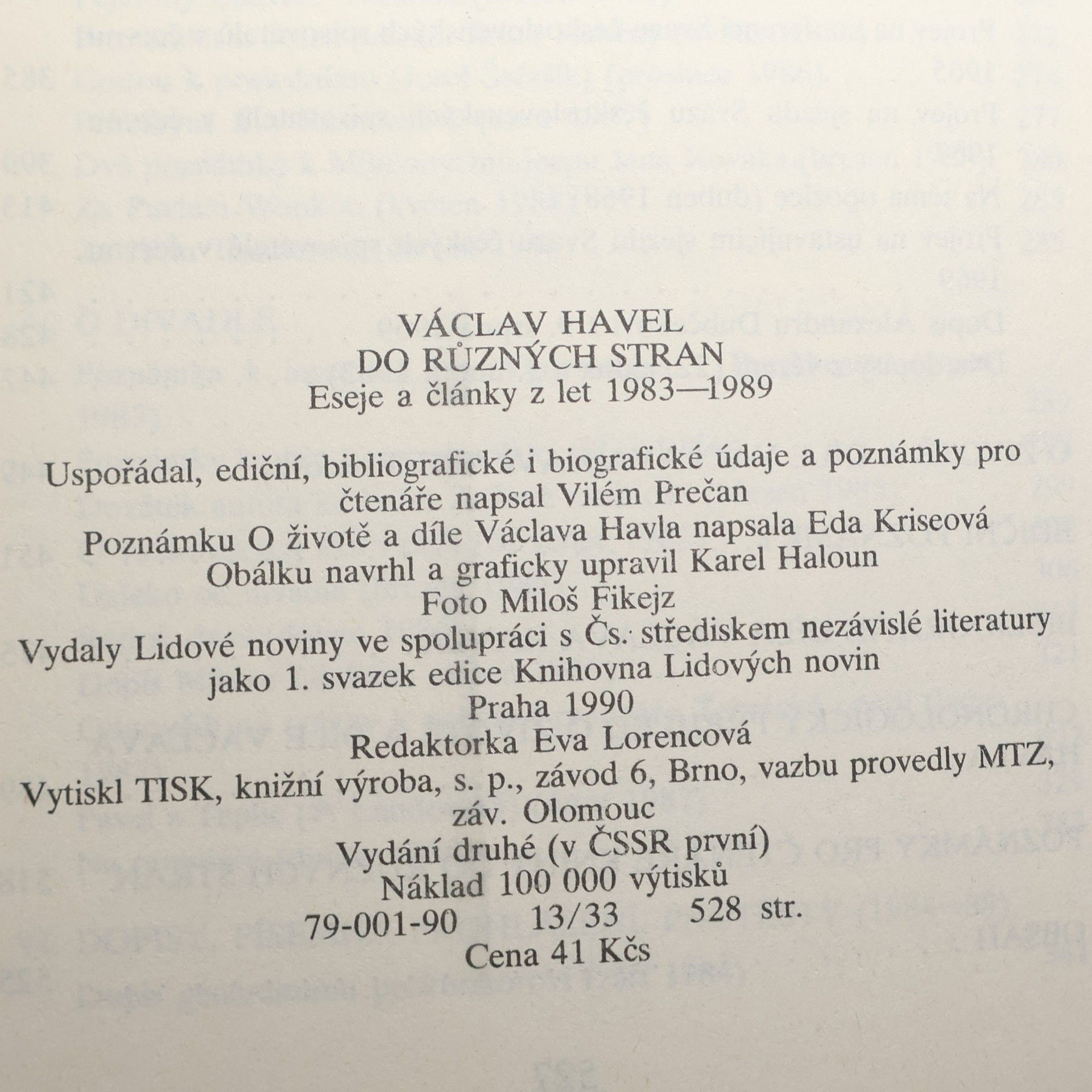Václav Havel Do různých stran