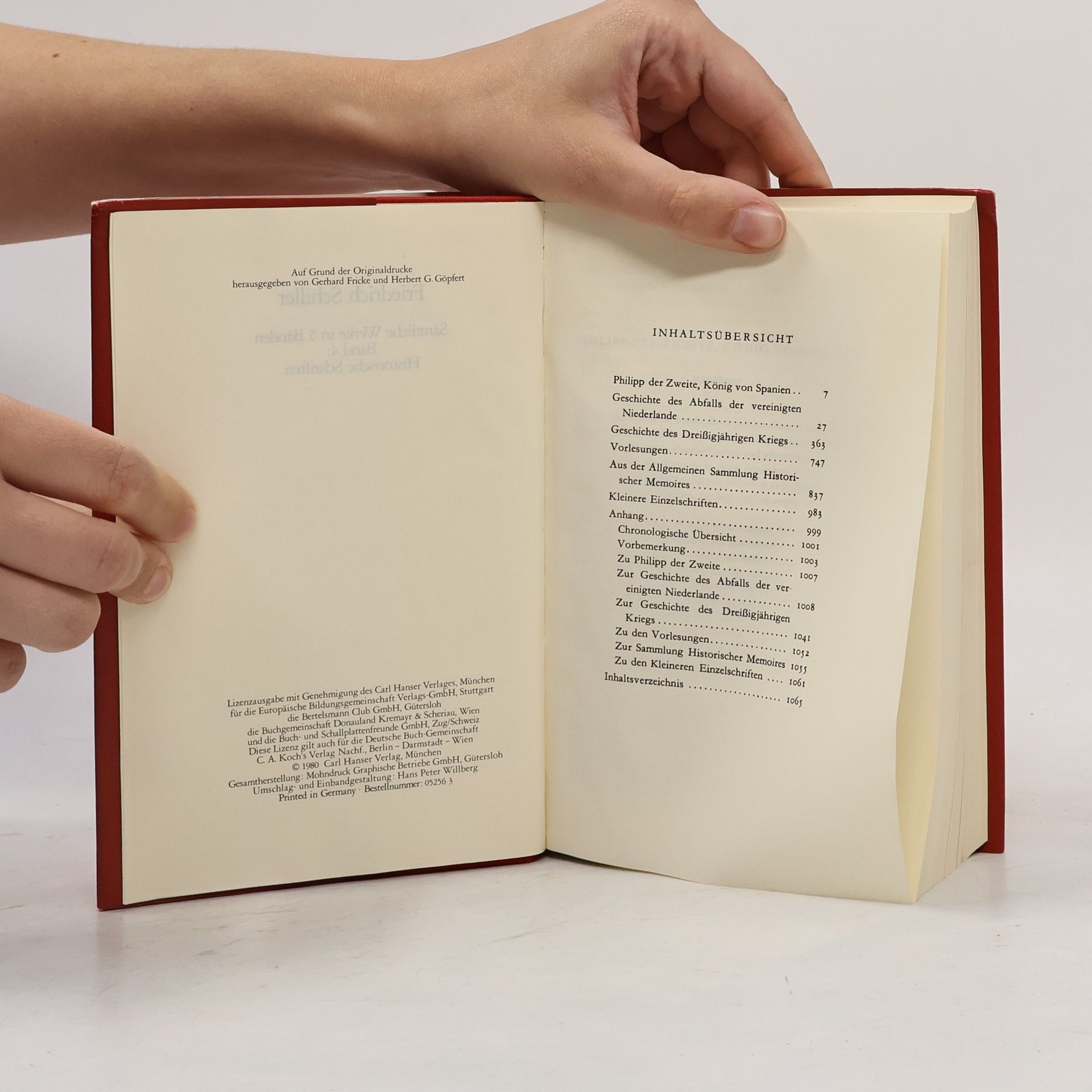Friedrich Schiller Sämtliche Werke 4: Historische Schriften