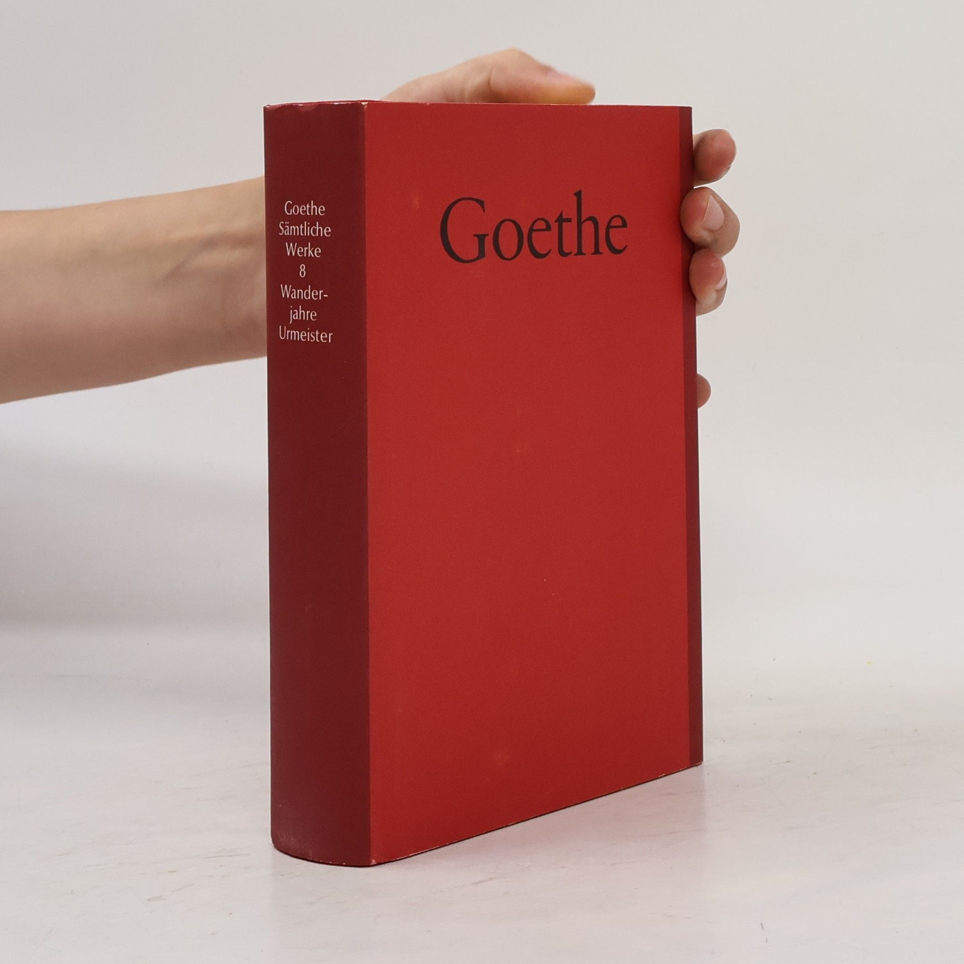 Johann Wolfgang von Goethe Sämtliche Werke 8. Wanderjahre Urmeister