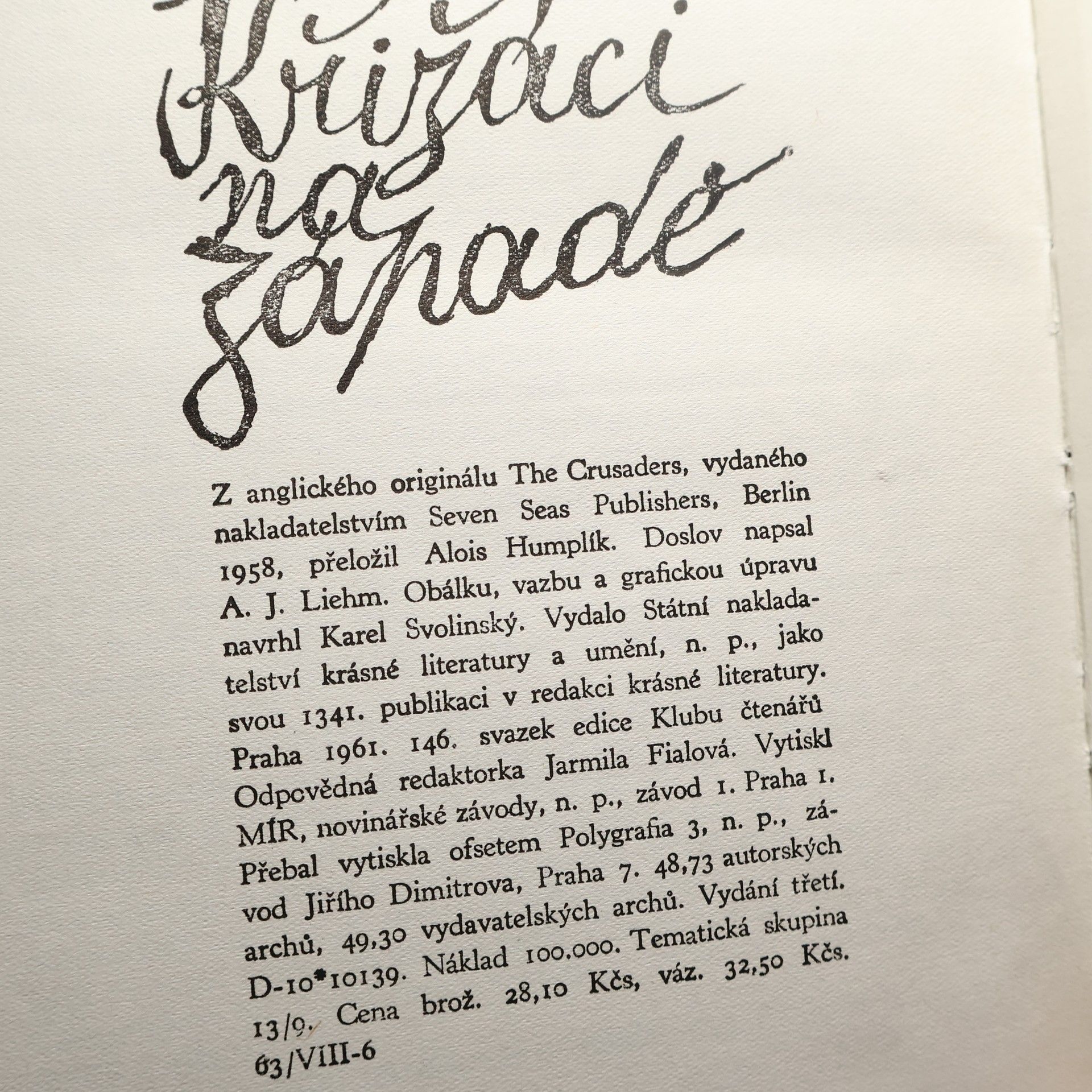 Stefan Heym Křižáci na západě
