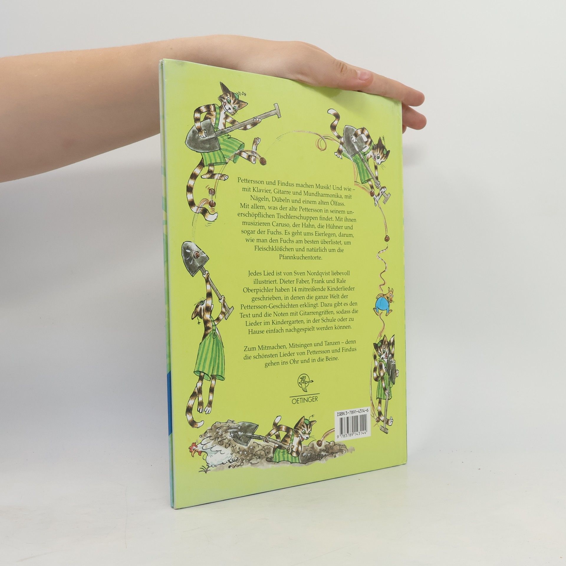 Sven Nordqvist Das große Liederbuch von Pettersson und Findus, m. Audio-CD