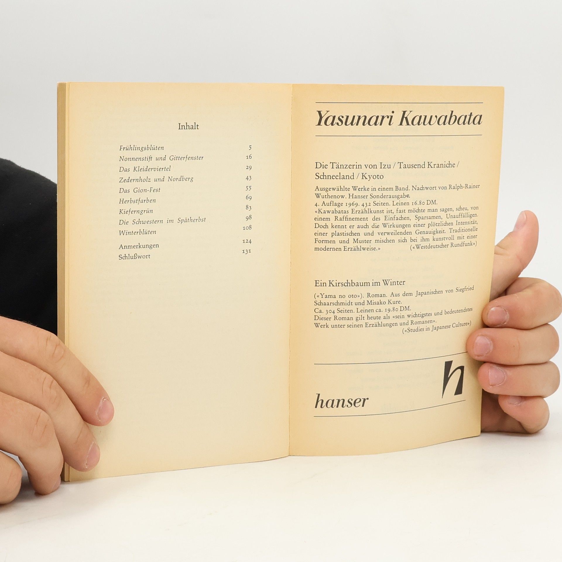 Kawabata Yasunari Kyōto oder Die jungen Liebenden in der alten Kaiserstadt