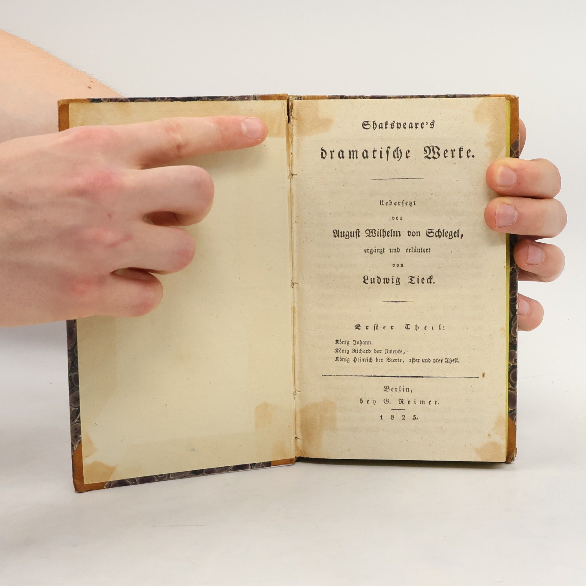 August Wilhelm Schlegel Shakespeare's dramatische Werke 1
