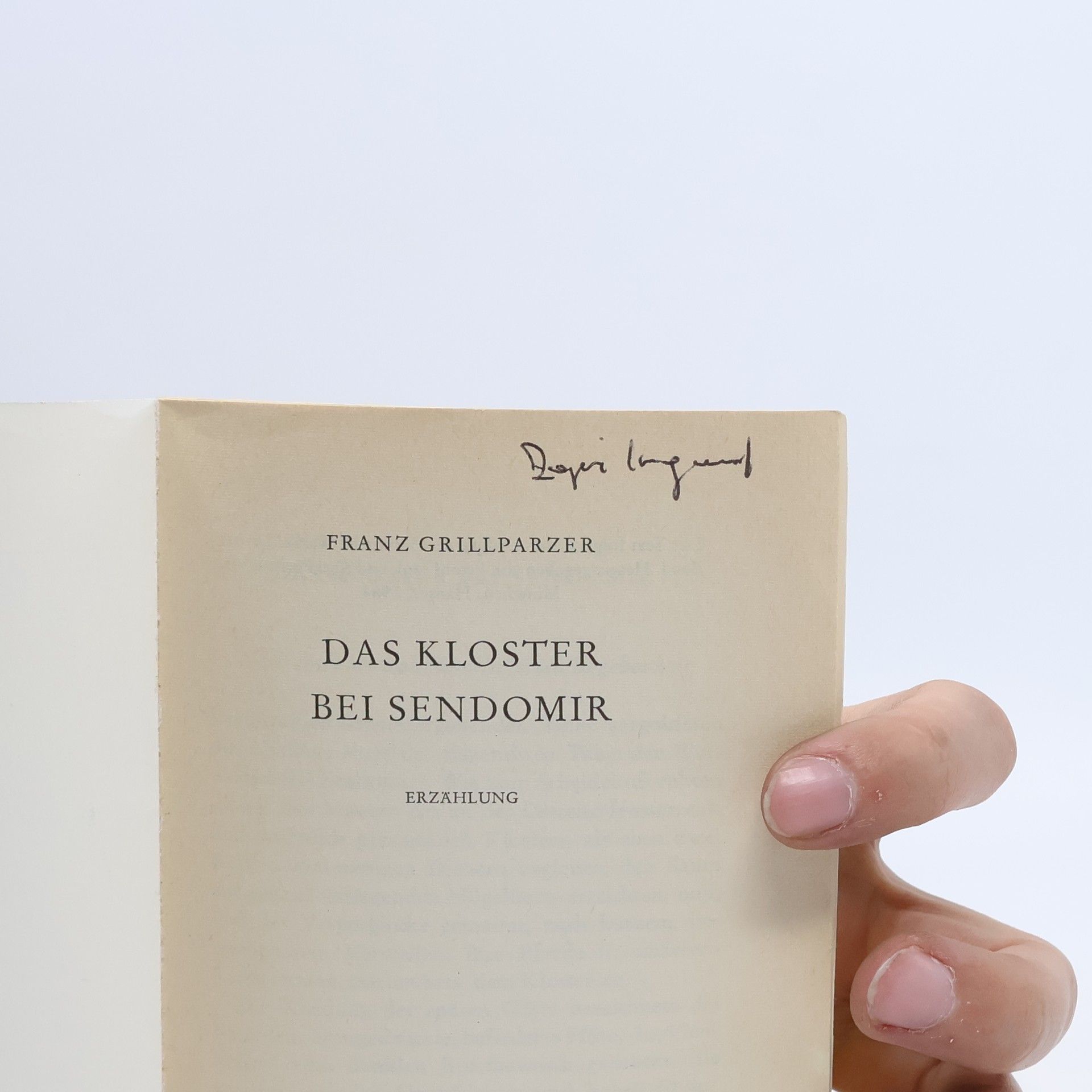 Franz Grillparzer Das Kloster bei Sendomir
