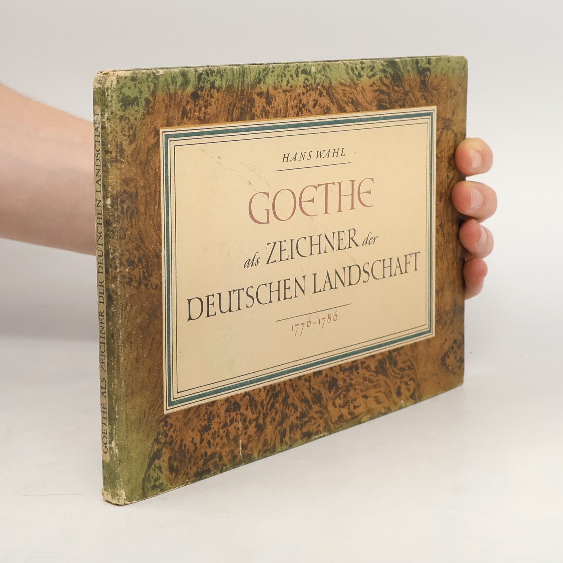 Hans-Werner Wahl Goethe als zeichner der deutschen landschaft 1776-1786