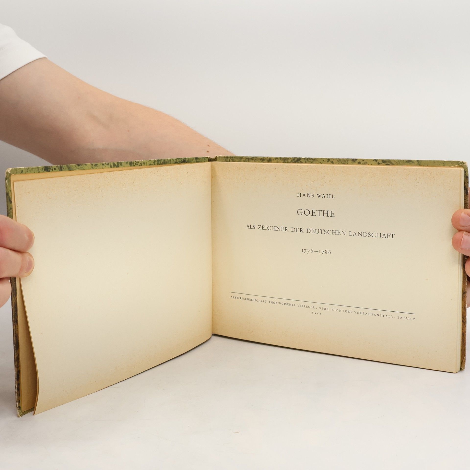 Hans-Werner Wahl Goethe als zeichner der deutschen landschaft 1776-1786