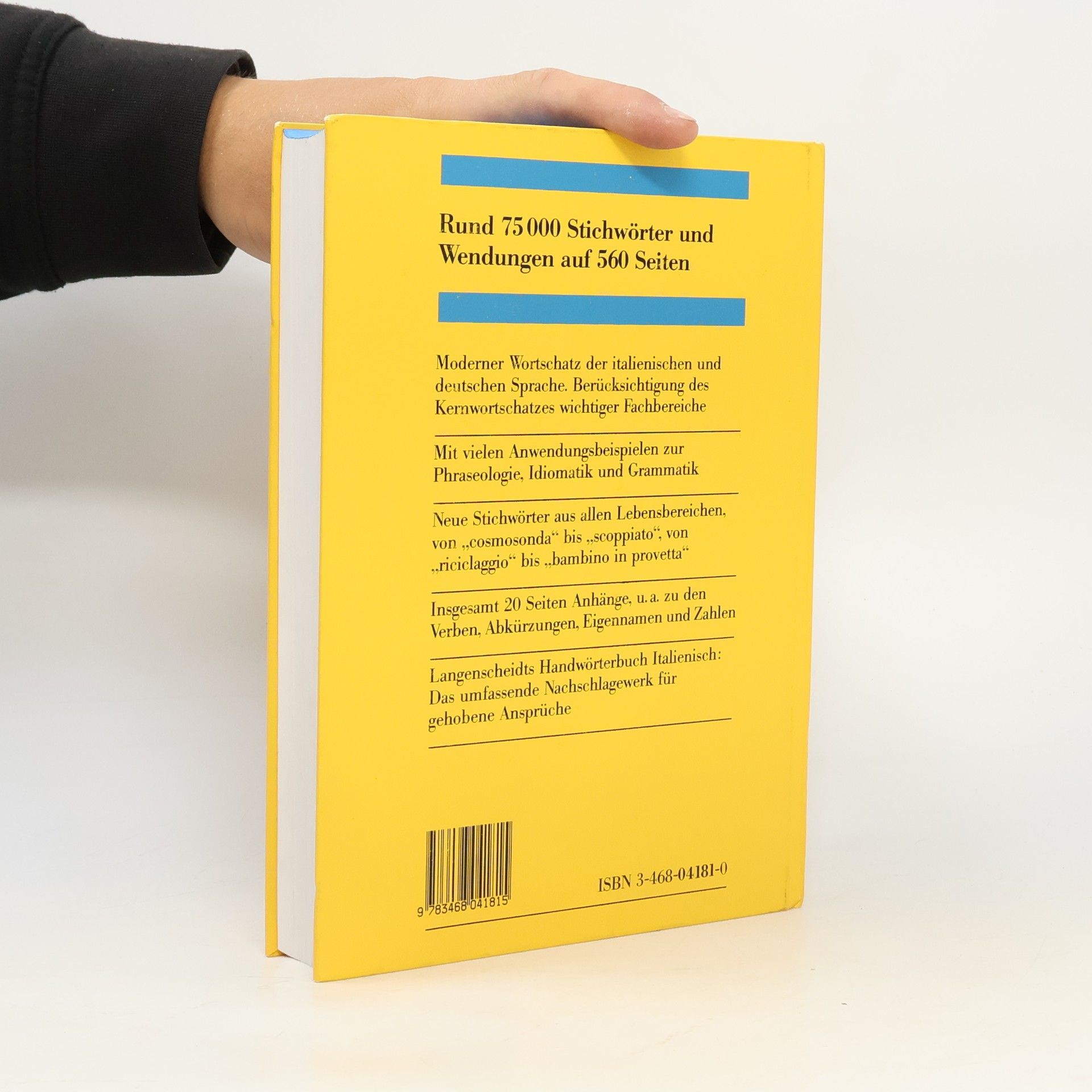 Walter Frenzel Langenscheidts Handwörterbuch Italienisch