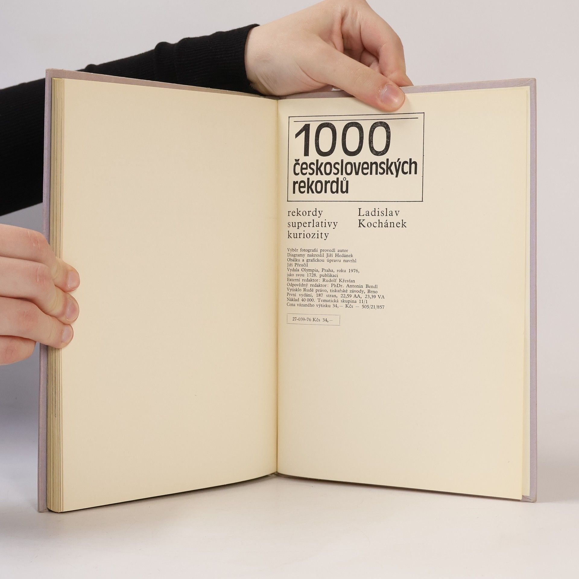 Ladislav Kochánek 1000 československých rekordů