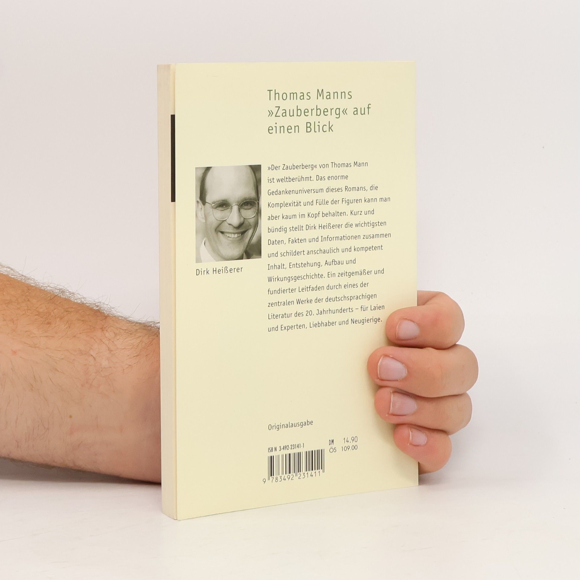 Dirk Heißerer Thomas Manns Zauberberg