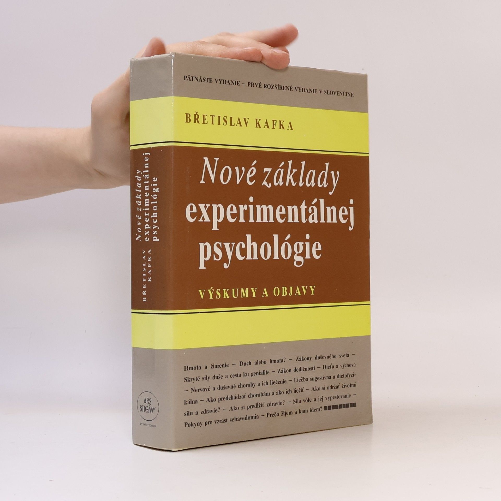 Břetislav Kafka Nové základy experimentálnej psychológie