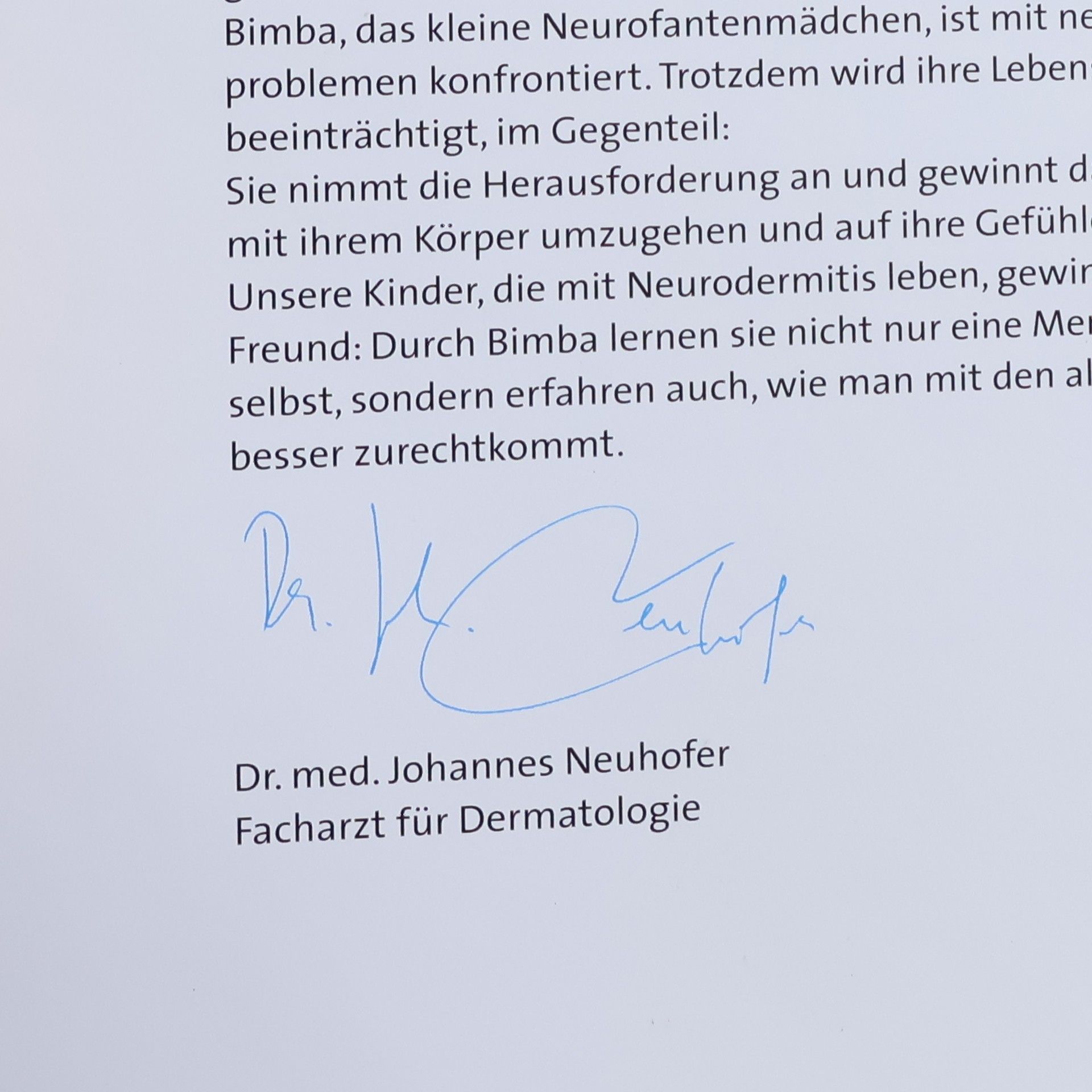 Johannes Neuhofer Bimba, das Neurofantenkind