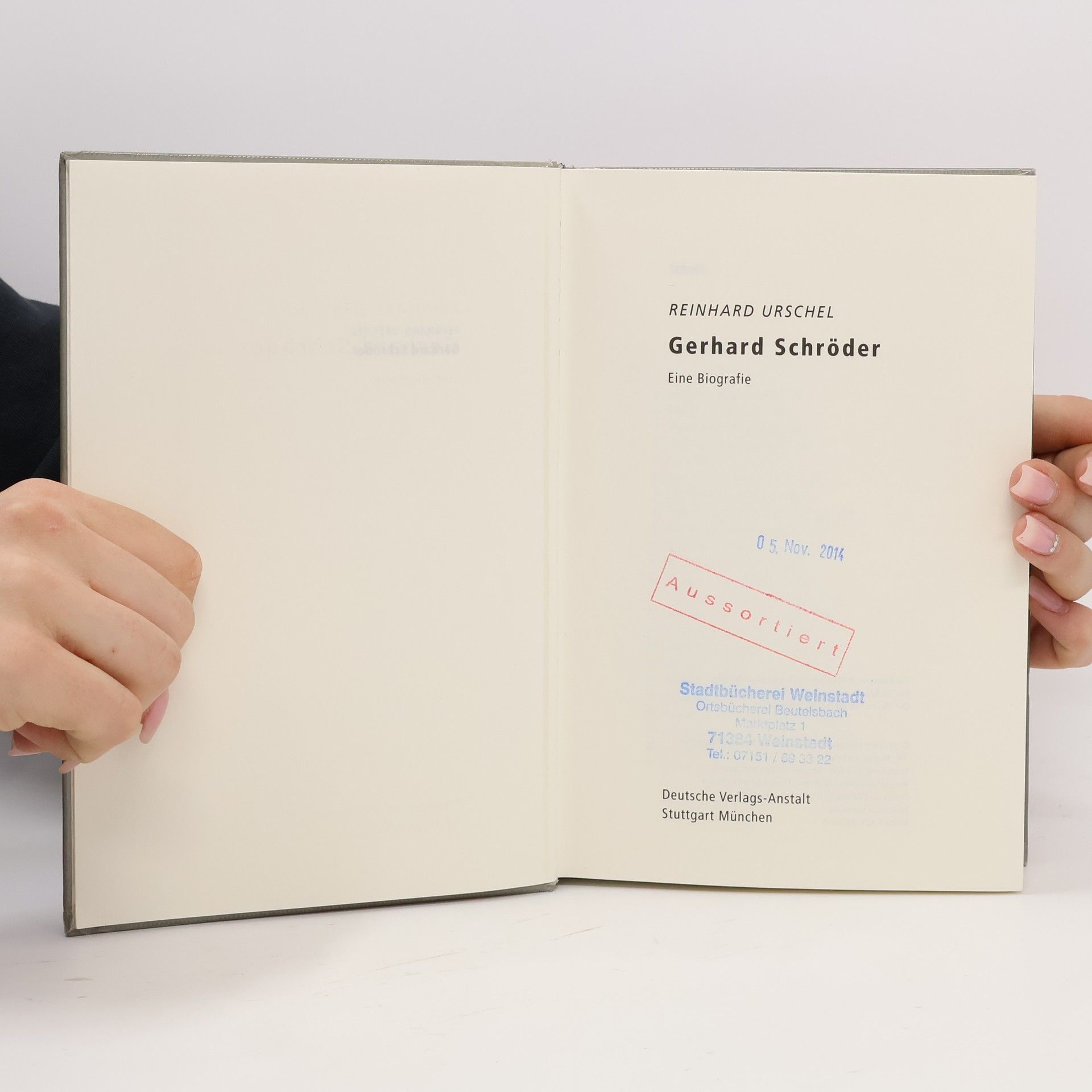 Reinhard Urschel Gerhard Schröder