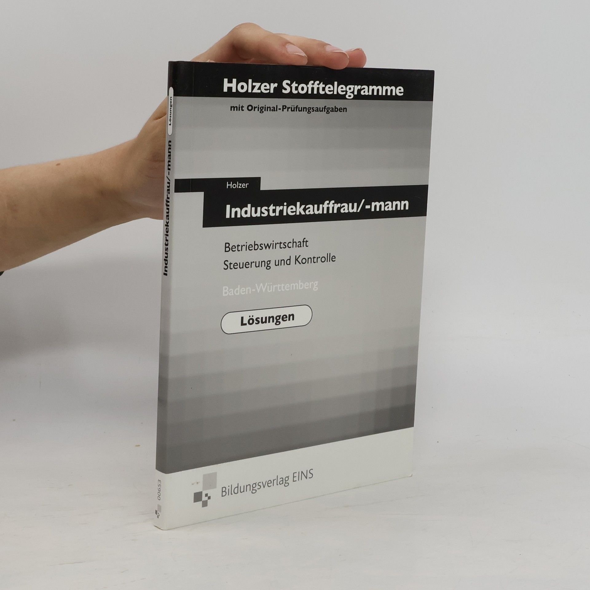 Holzer Stofftelegramme Industriekauffrau/-mann Betriebswirtschaft Steuerung und Kontrolle. Baden-Württemberg. Lösungen