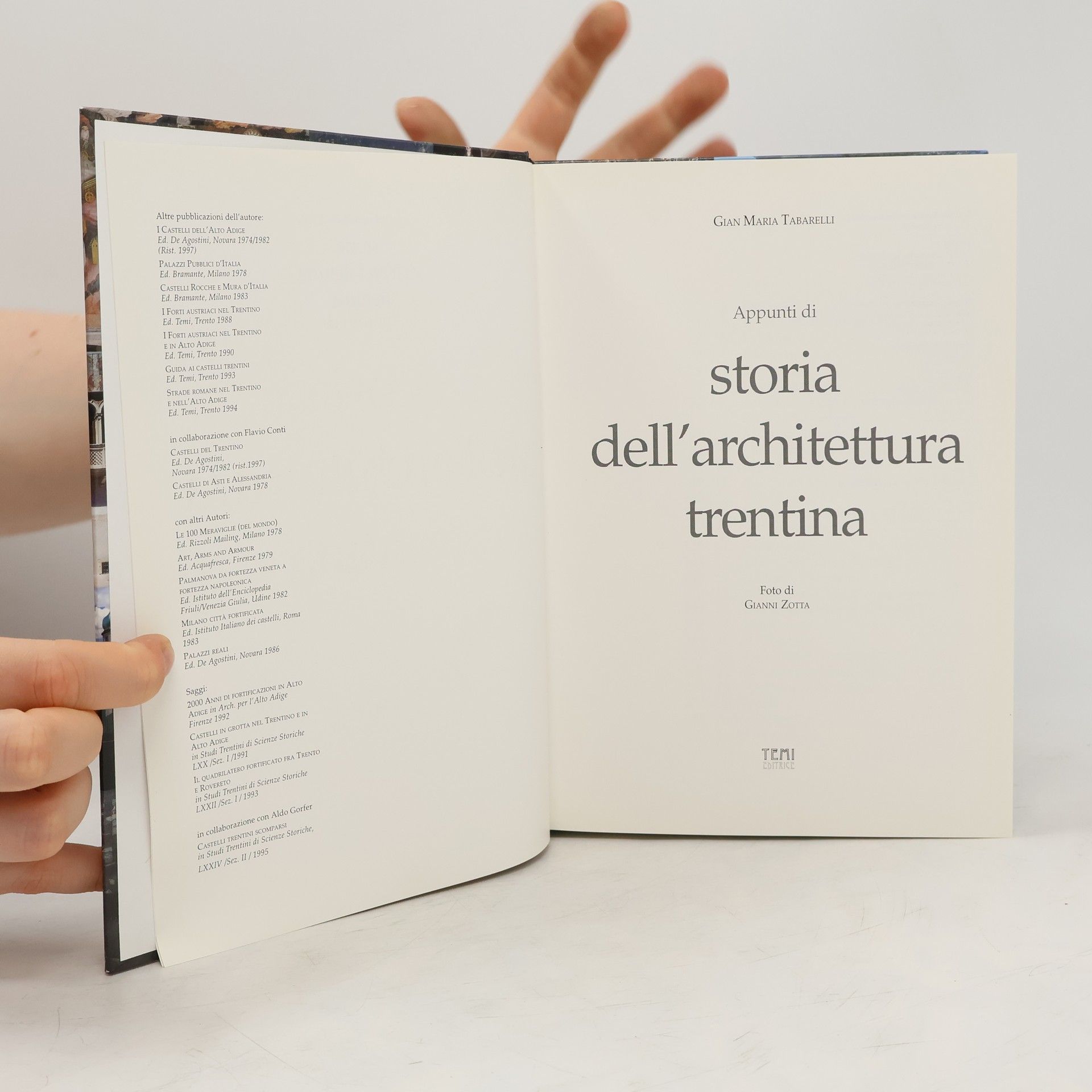 Gian Maria Tabarelli Storia dell'architettura trentina