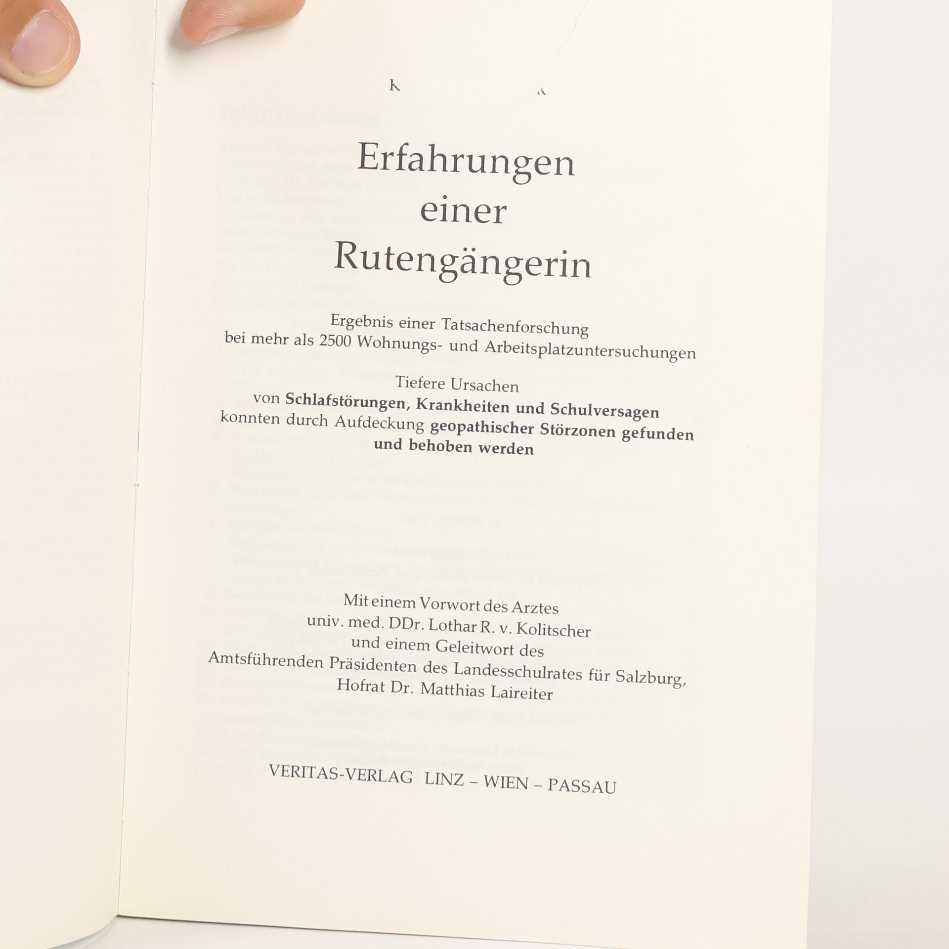 Käthe Bachler Erfahrungen einer Rutengängerin