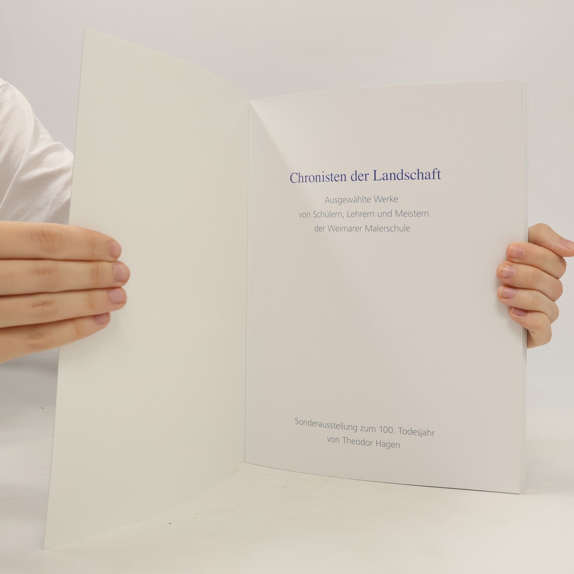 Theodor Hagen Chronisten der Landschaft