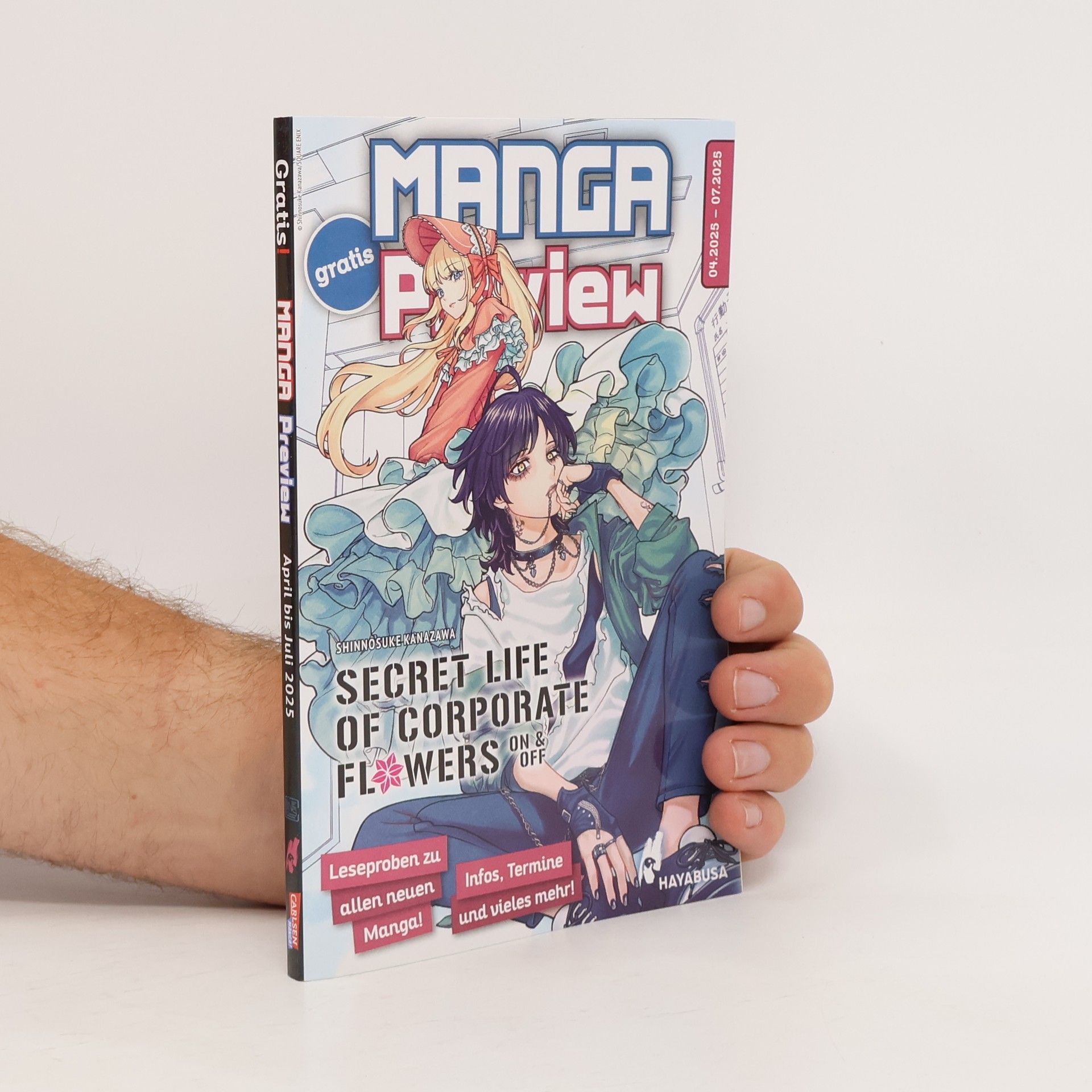 Shinnosuke Kanazawa Manga Preview: Secret Life of Corporate Flowers. 4/25 - 7/25