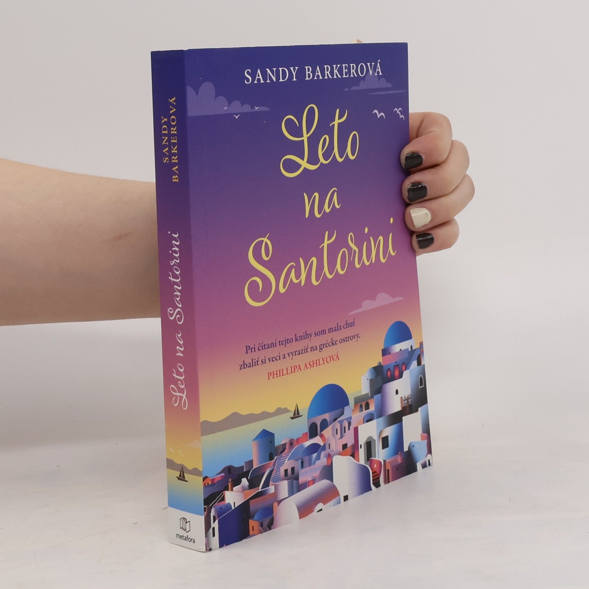 Sandy Barker Leto na Santorini