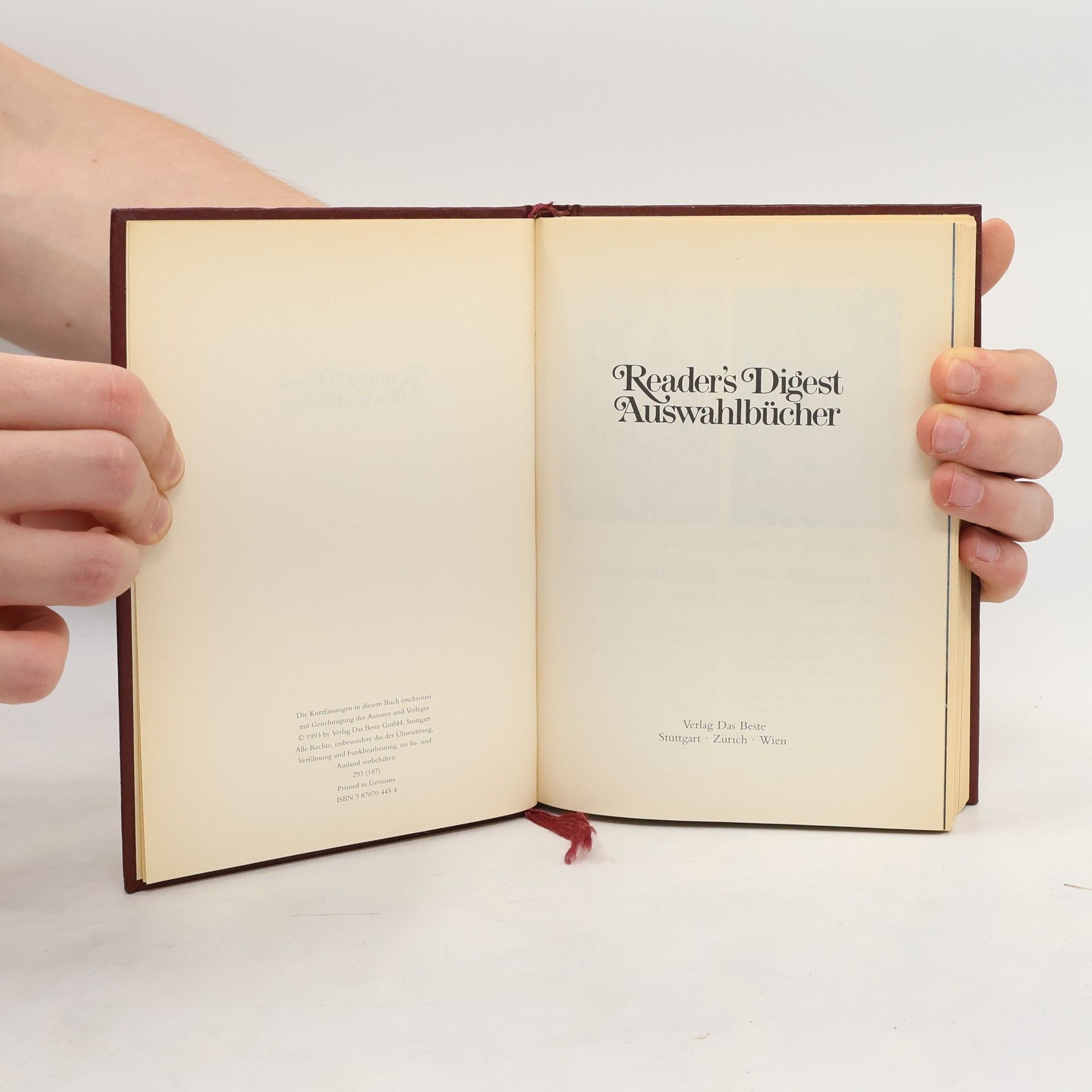 Autorenkollektiv Reader's digest Auswahlbücher