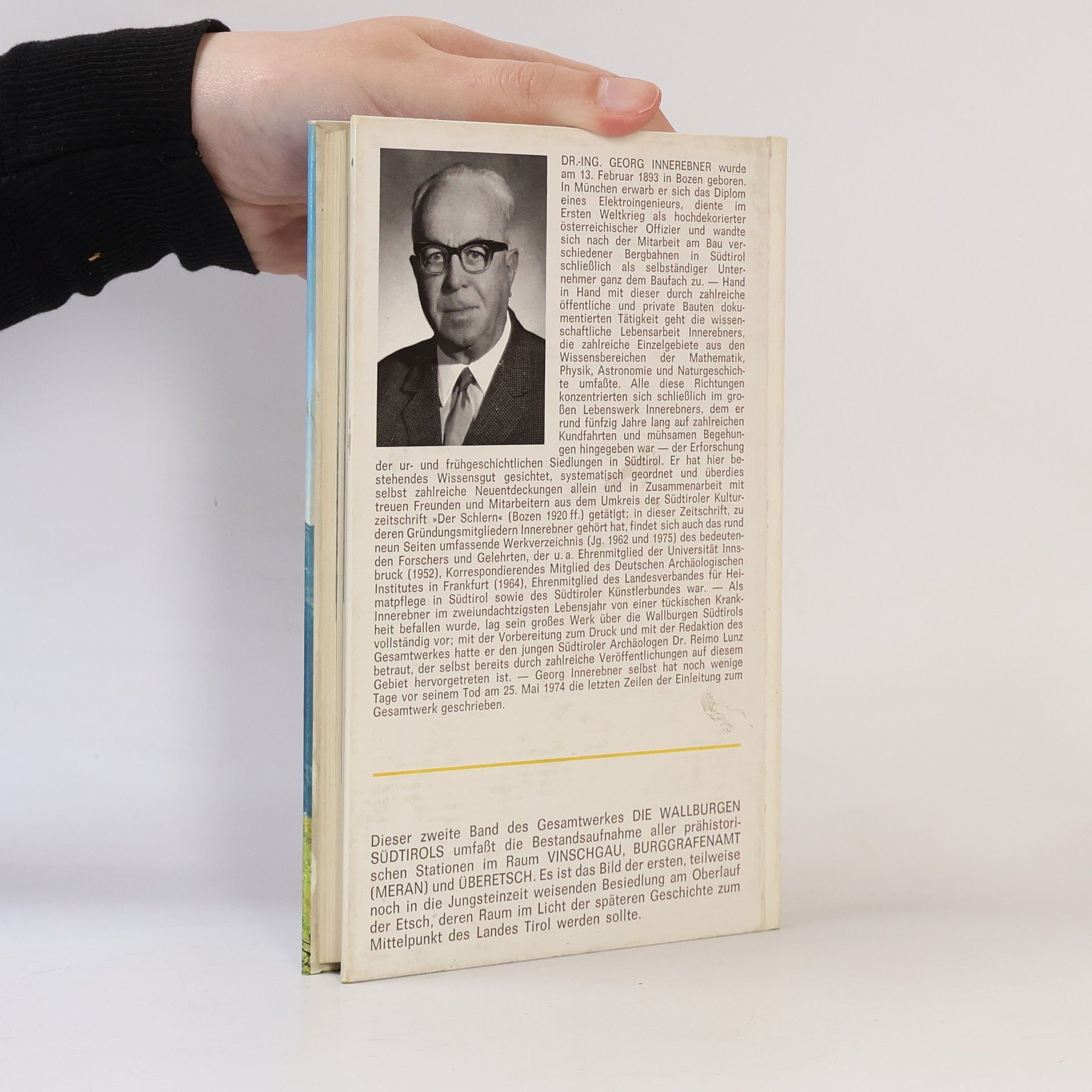 Georg Innerebner Die Wallburgen Südtirols