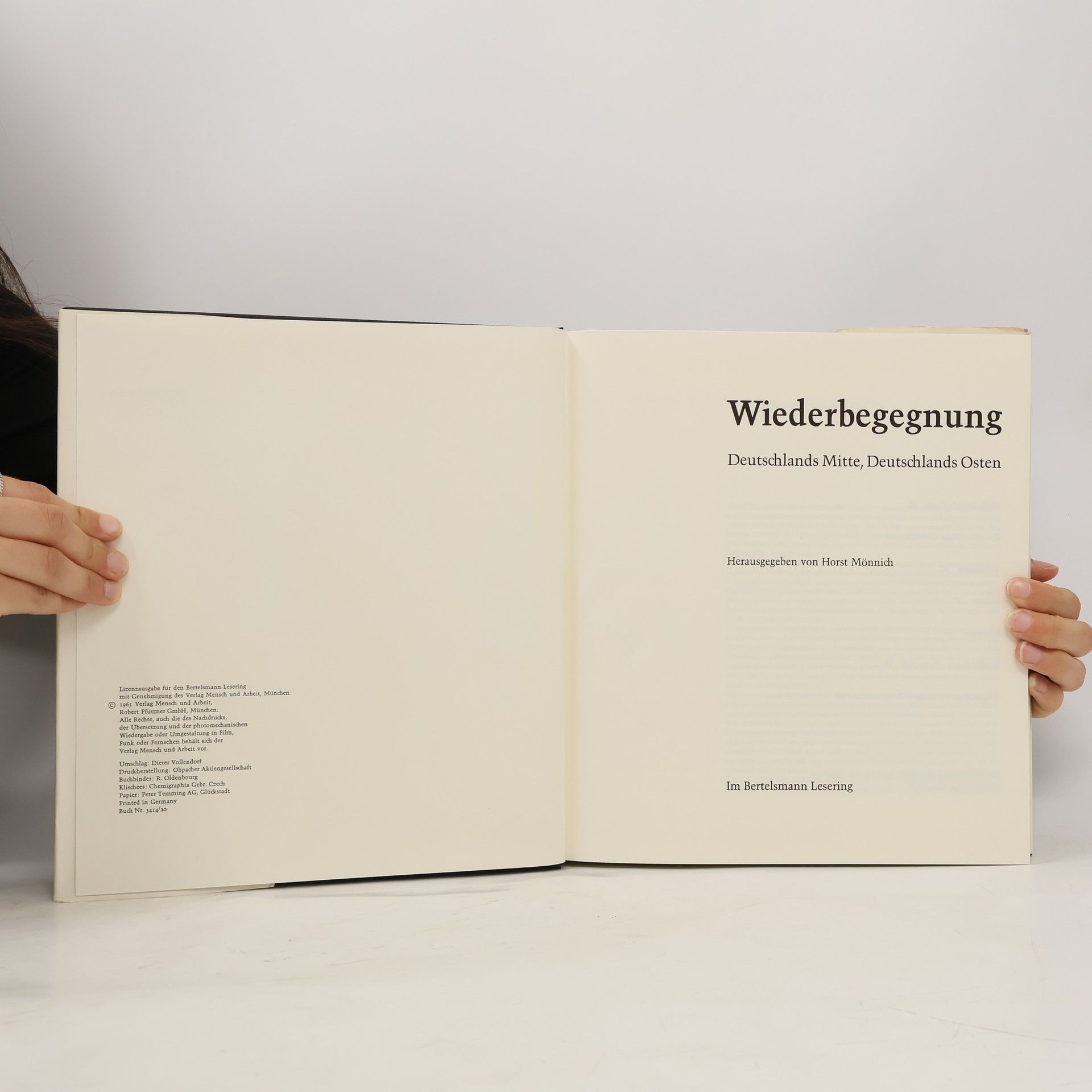 Horst Mönnich Wiederbegegnung - Deutschlands Mitte, Deutschlands Osten