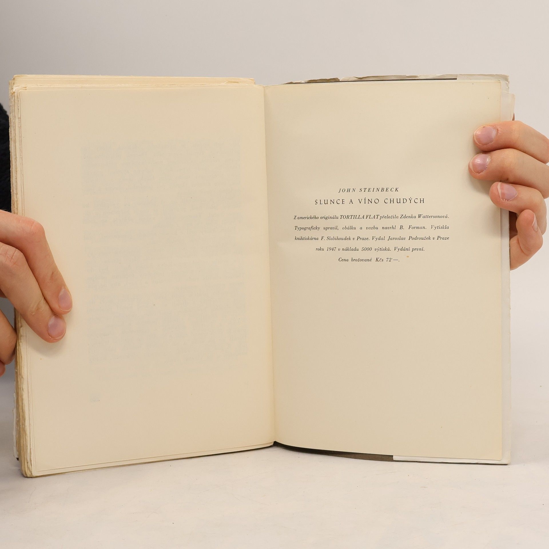 John Steinbeck Slunce a víno chudých
