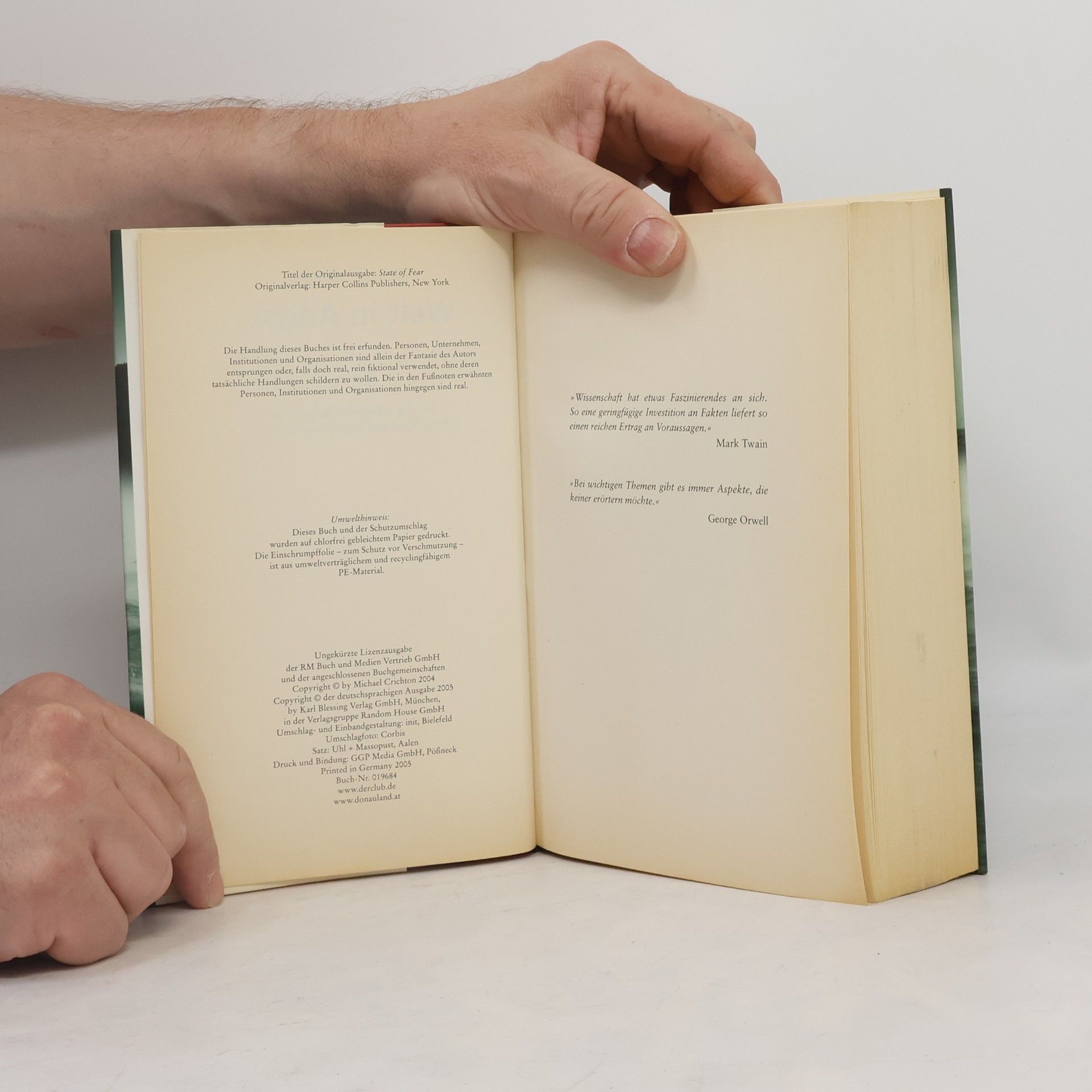 Michael Crichton Welt in Angst