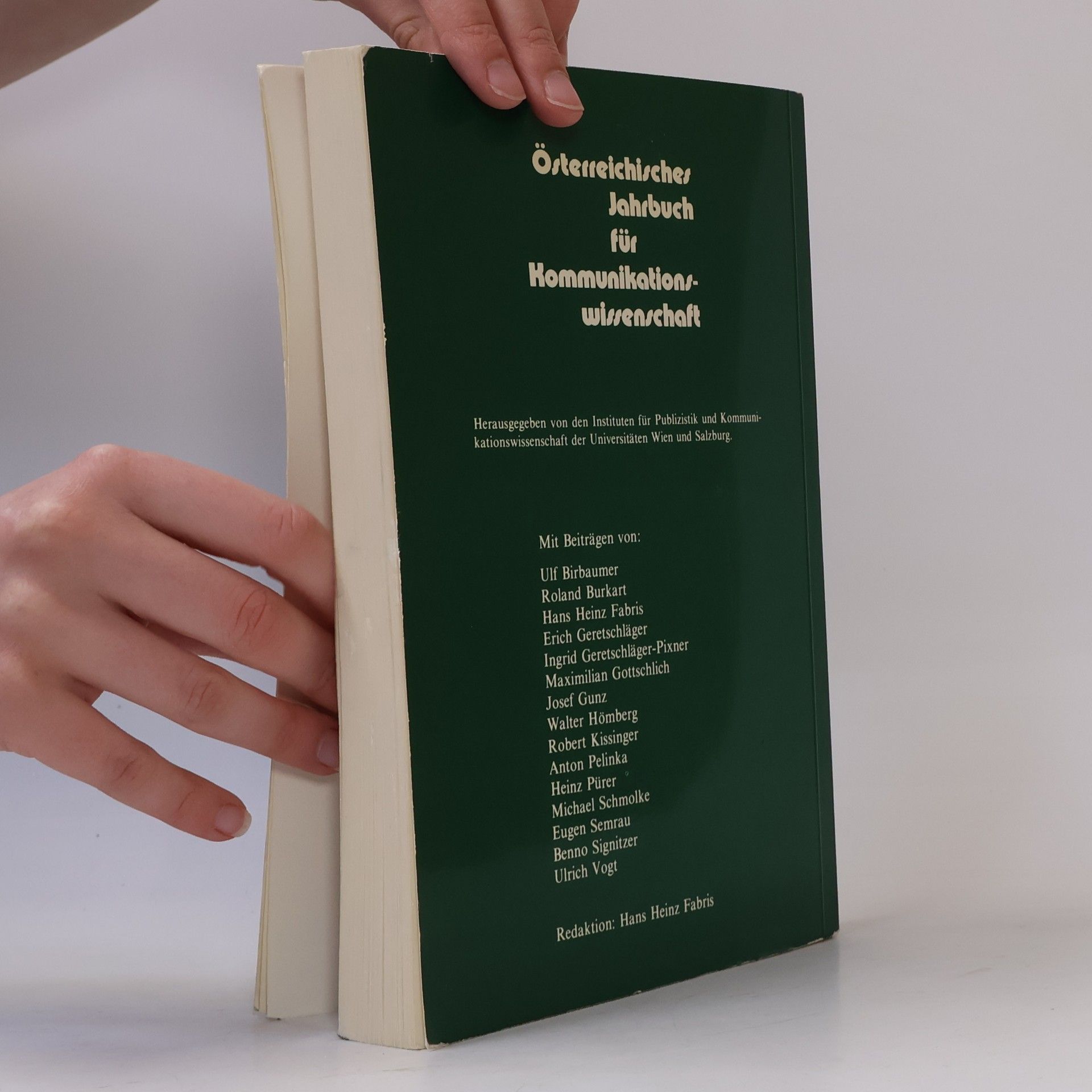 Ulf Birbaumer Österreichisches Jahrbuch für Kommunikationswissenschaft I/1979
