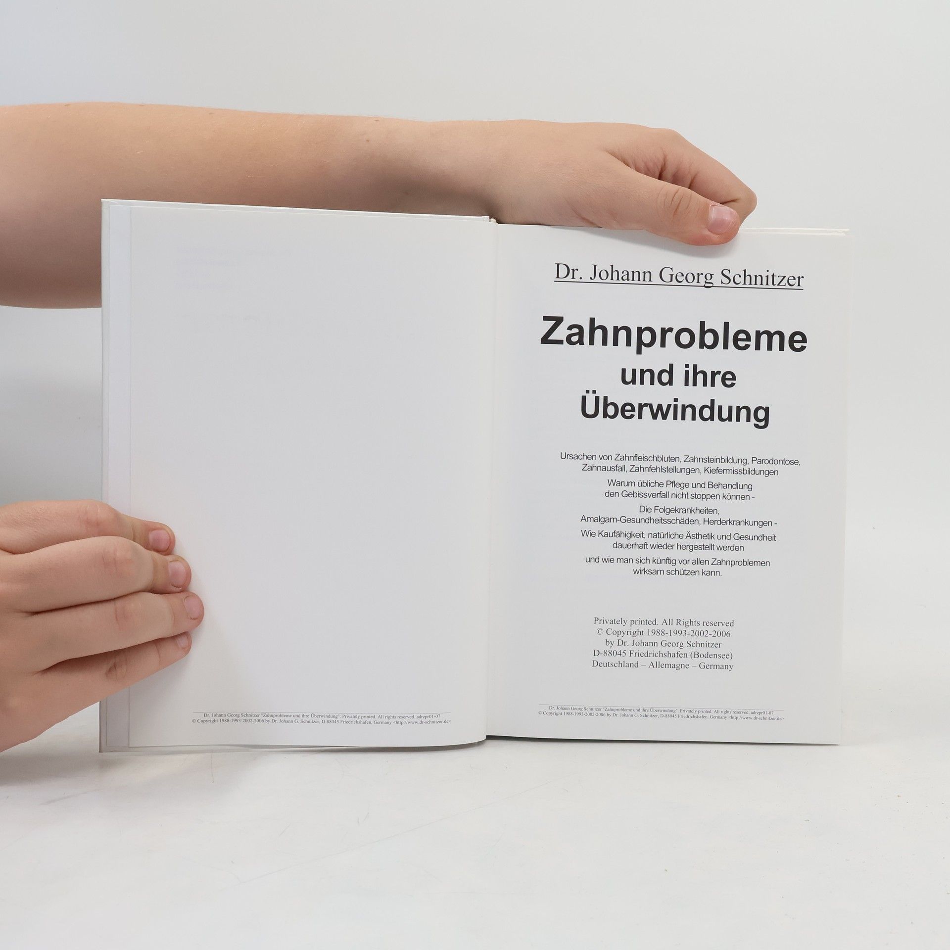Johann Georg Schnitzer Zahnprobleme und ihre Überwindung