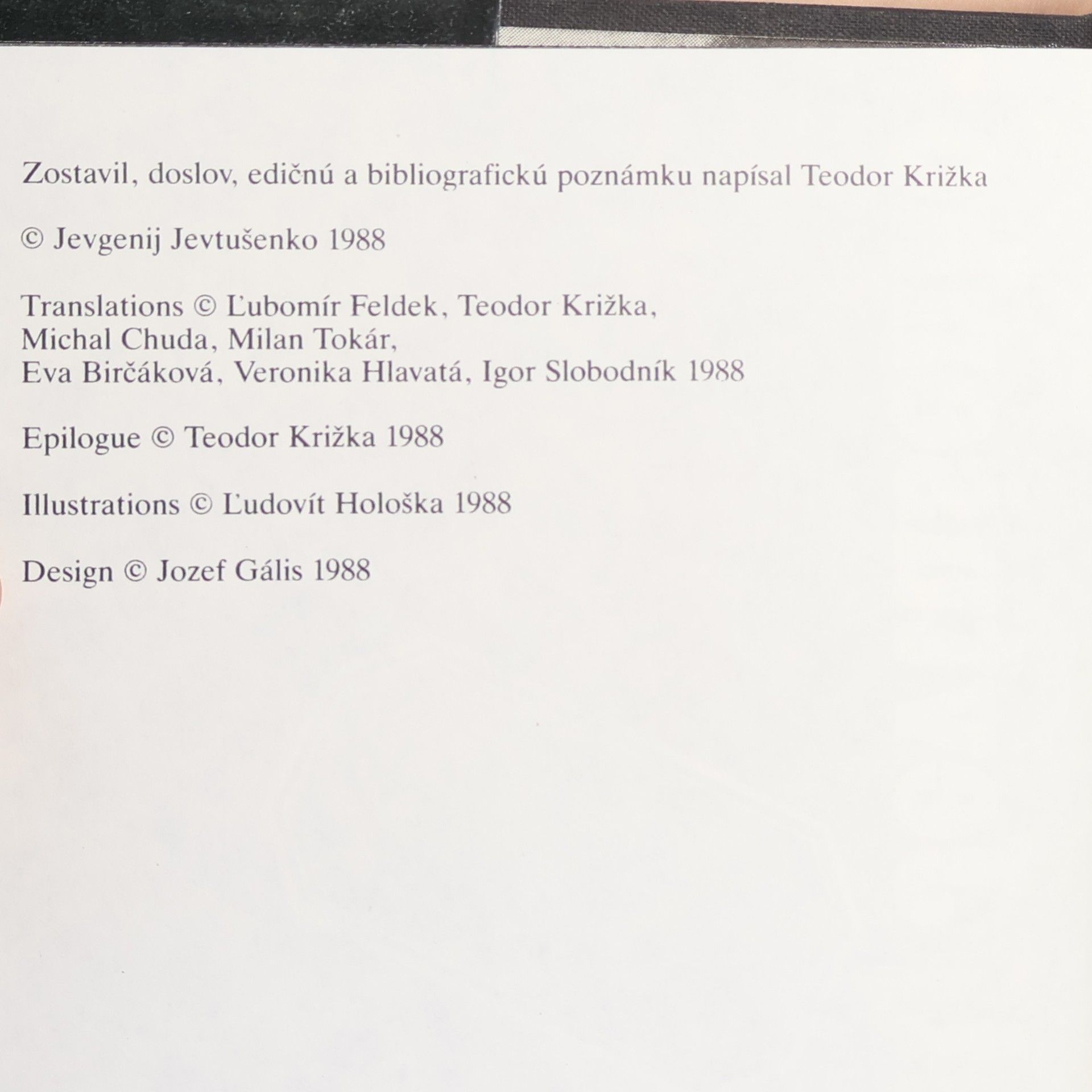 Jevgenij Alexandrovič Jevtušenko Len aby z toho niečo nebolo