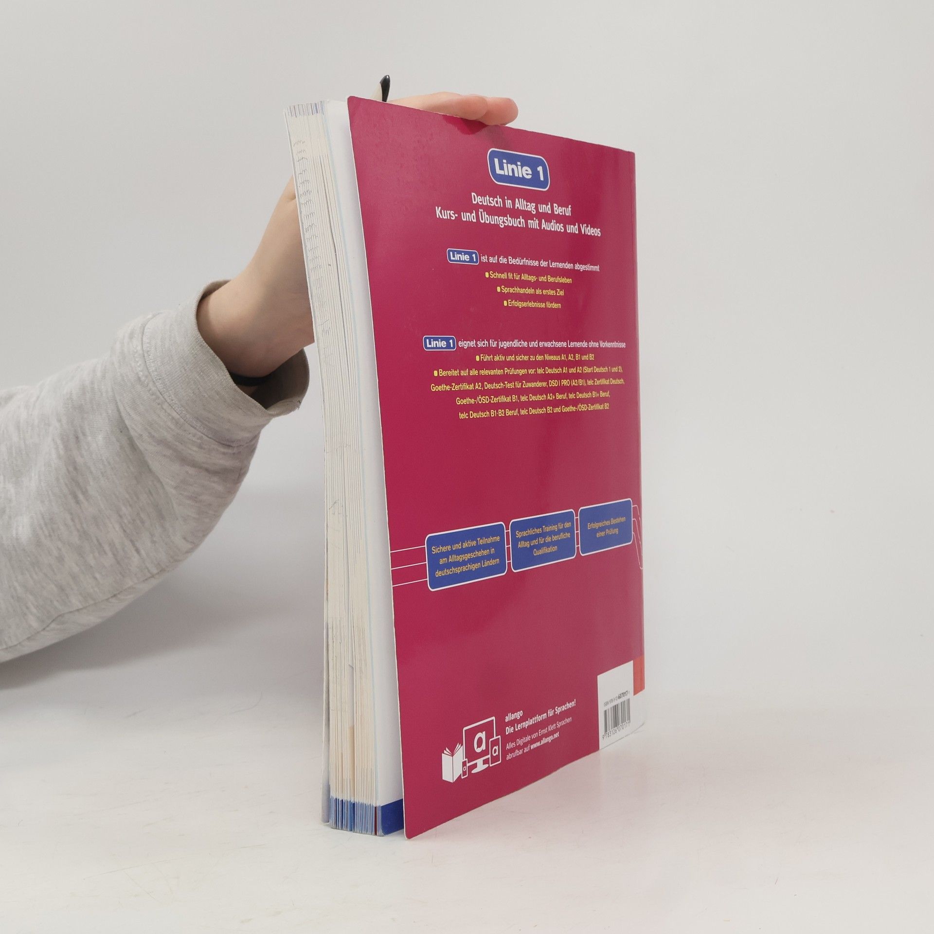 KLETT Linie 1 - 3 (B1) – Hybride Ausgabe – Kurs./Übungsbuch + MP3/Video allango.net + Lizenz (24 Monate)