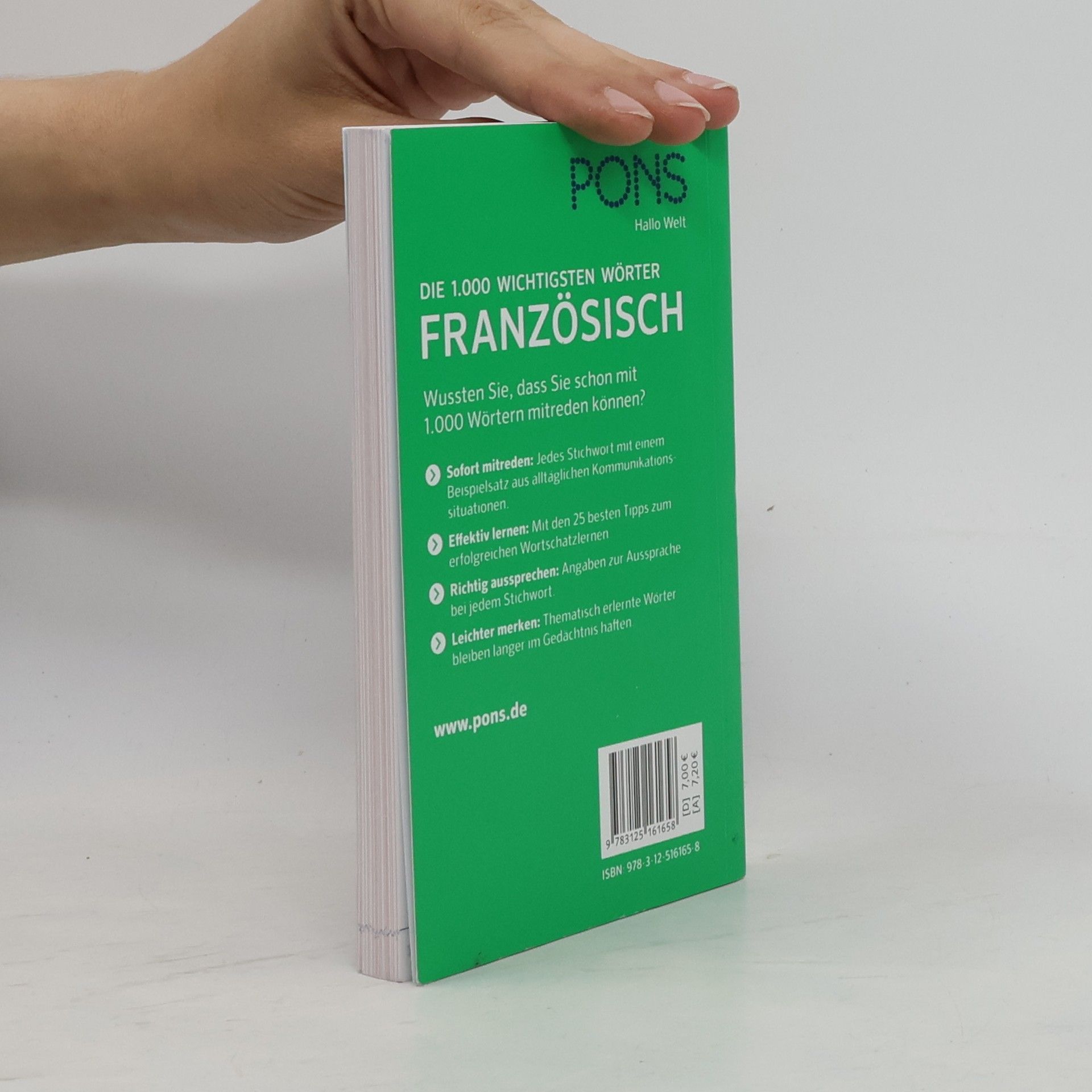 Autorenkollektiv PONS Die 1.000 wichtigsten Wörter - Französisch Grundwortschatz