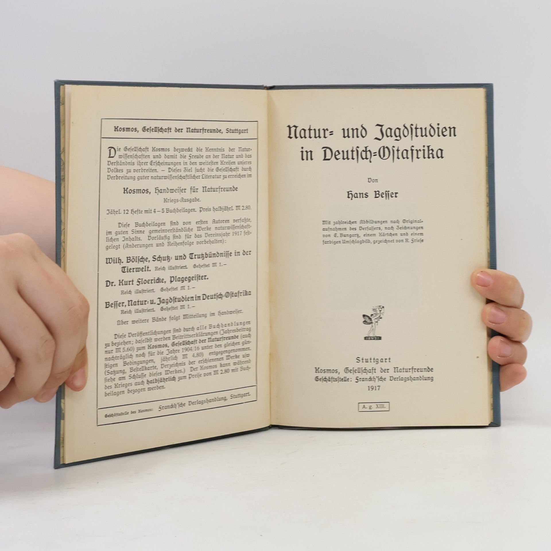 Hans Besser Natur- und Jagdstudien in Deutsch-Ostafrika