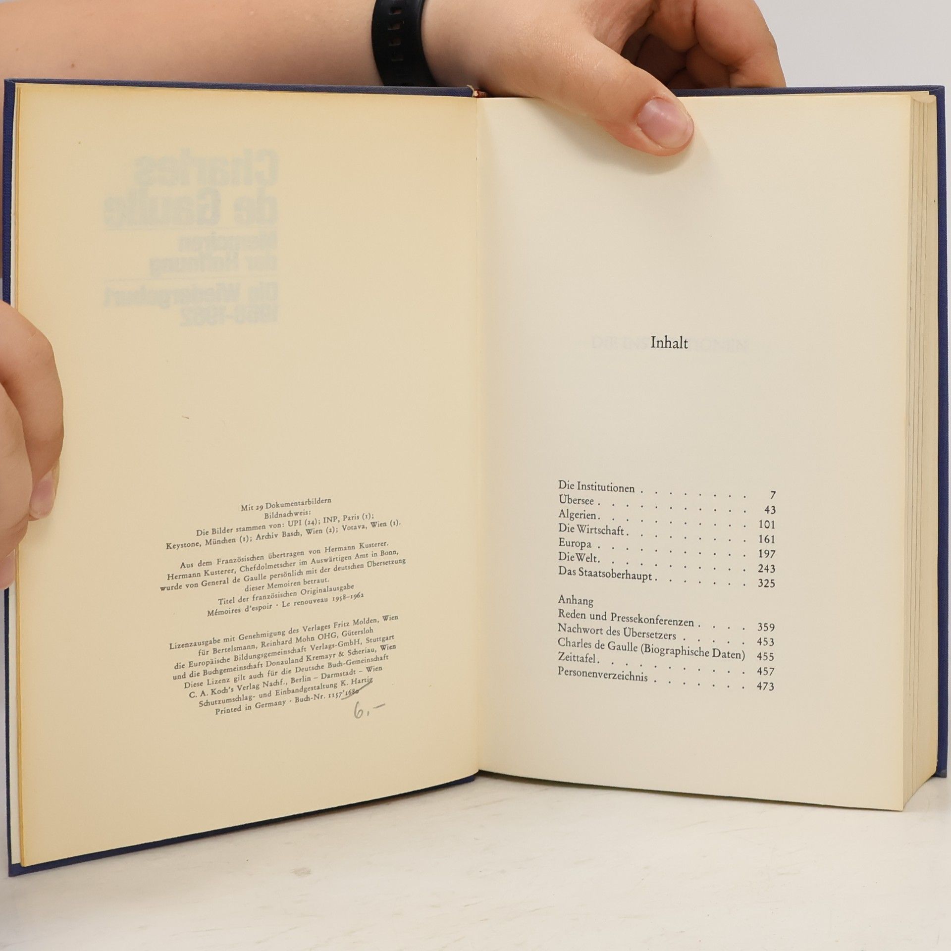 Charles de Gaulle Memoiren der Hoffnung