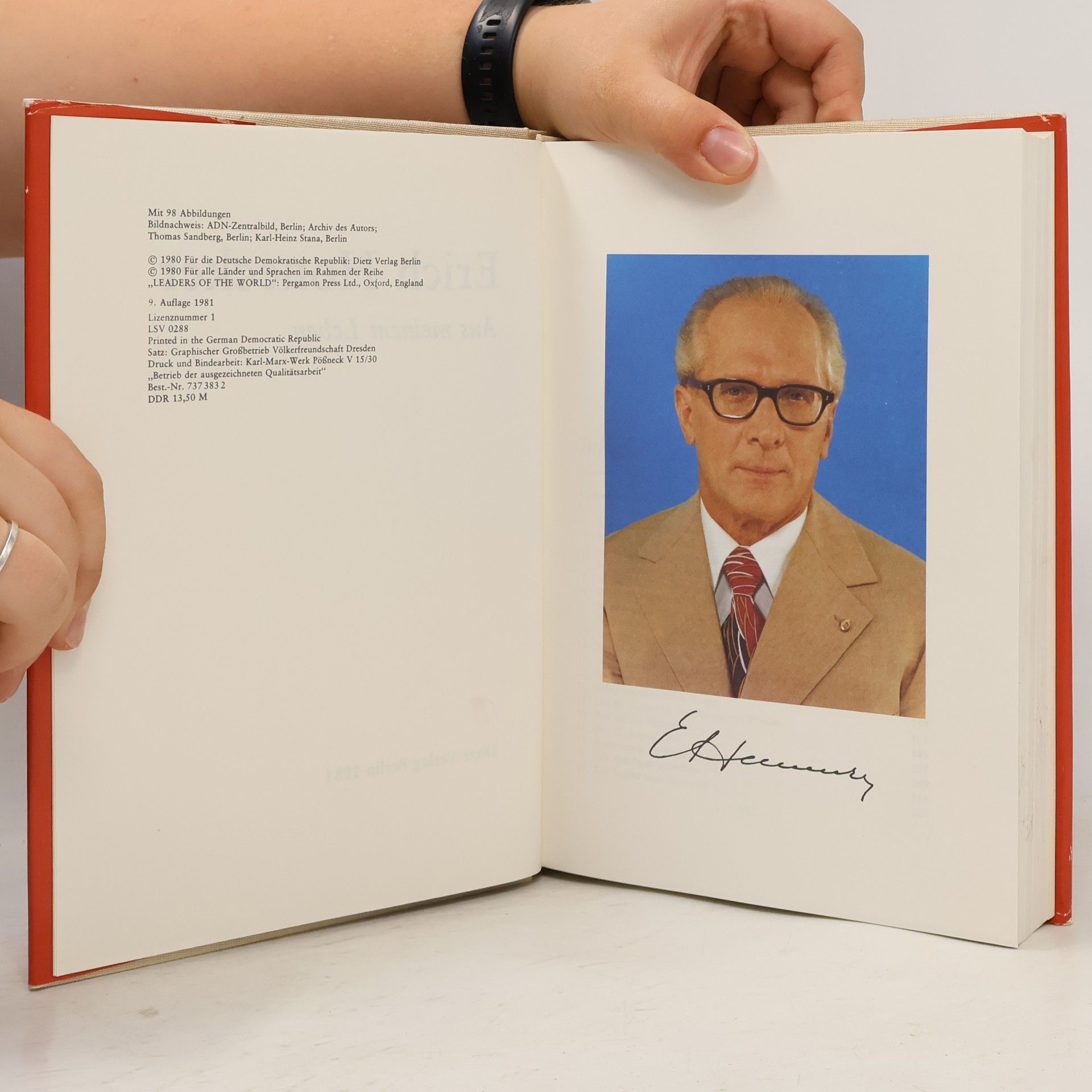Erich Honecker Aus meinem Leben