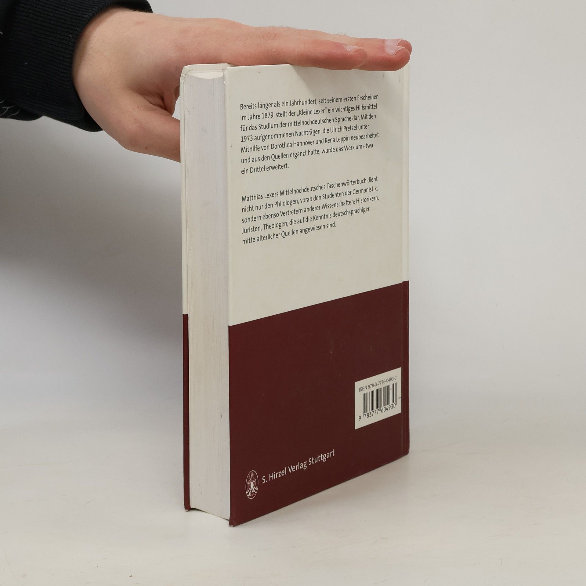 Matthias von Lexer Mittelhochdeutsches Taschenwörterbuch