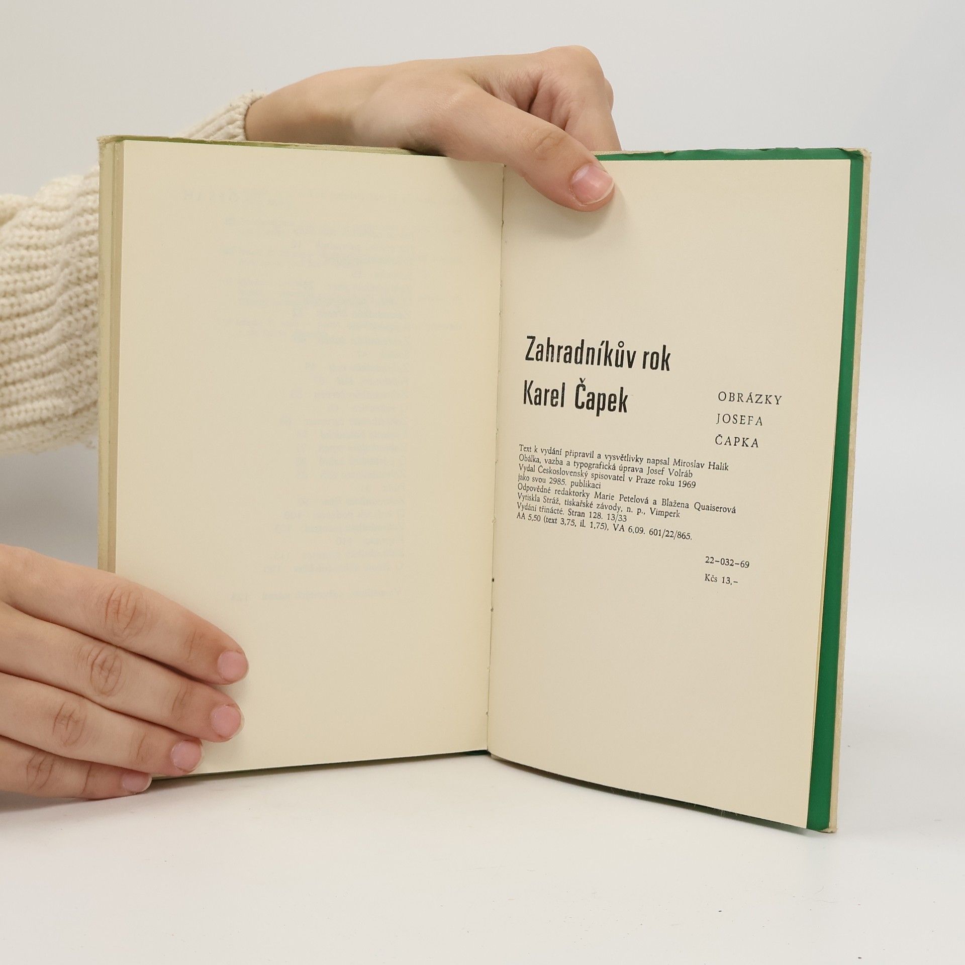 Karel Čapek Zahradníkův rok