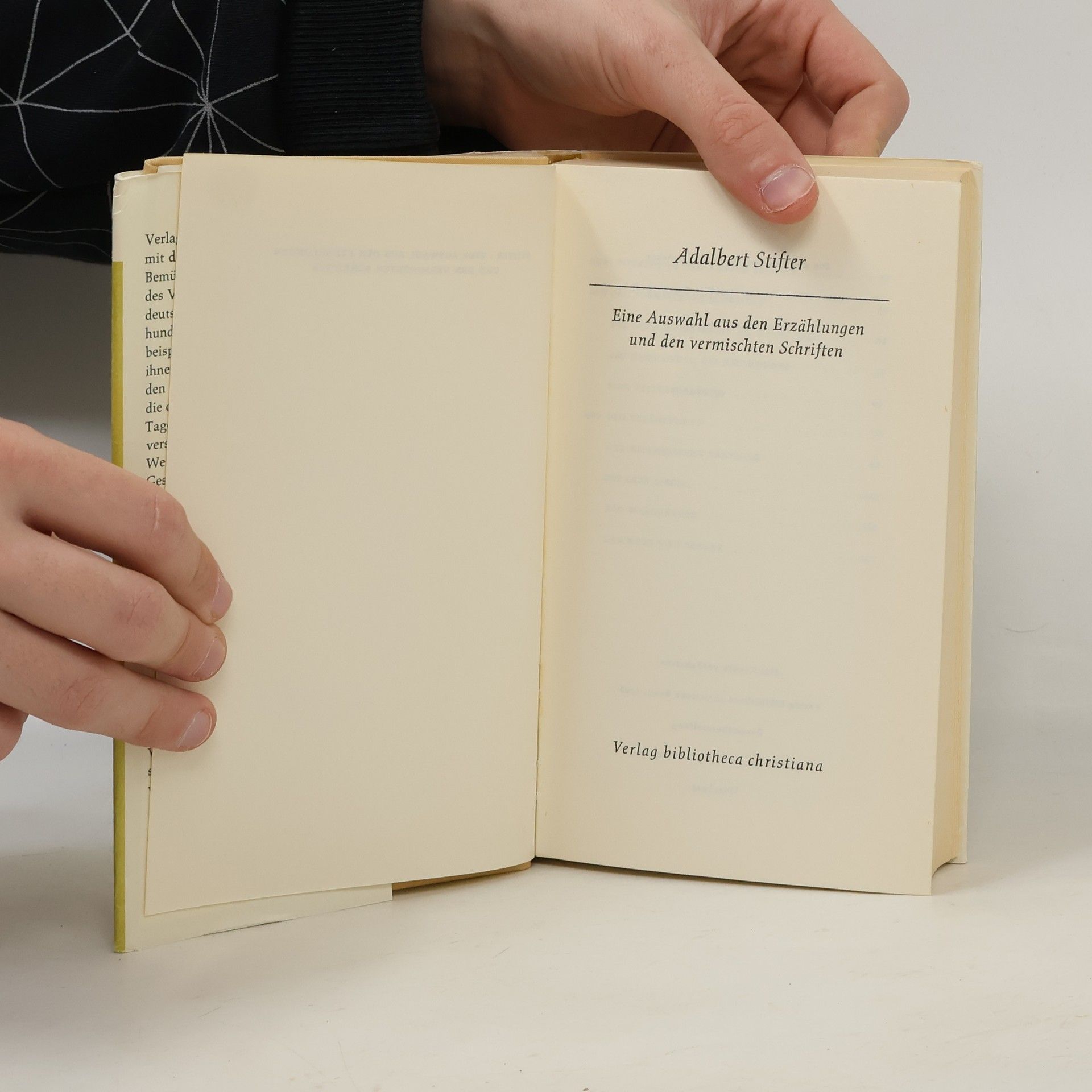 Adalbert Stifter Eine Auswahl aus den Erzählungen und den vermischten Schriften
