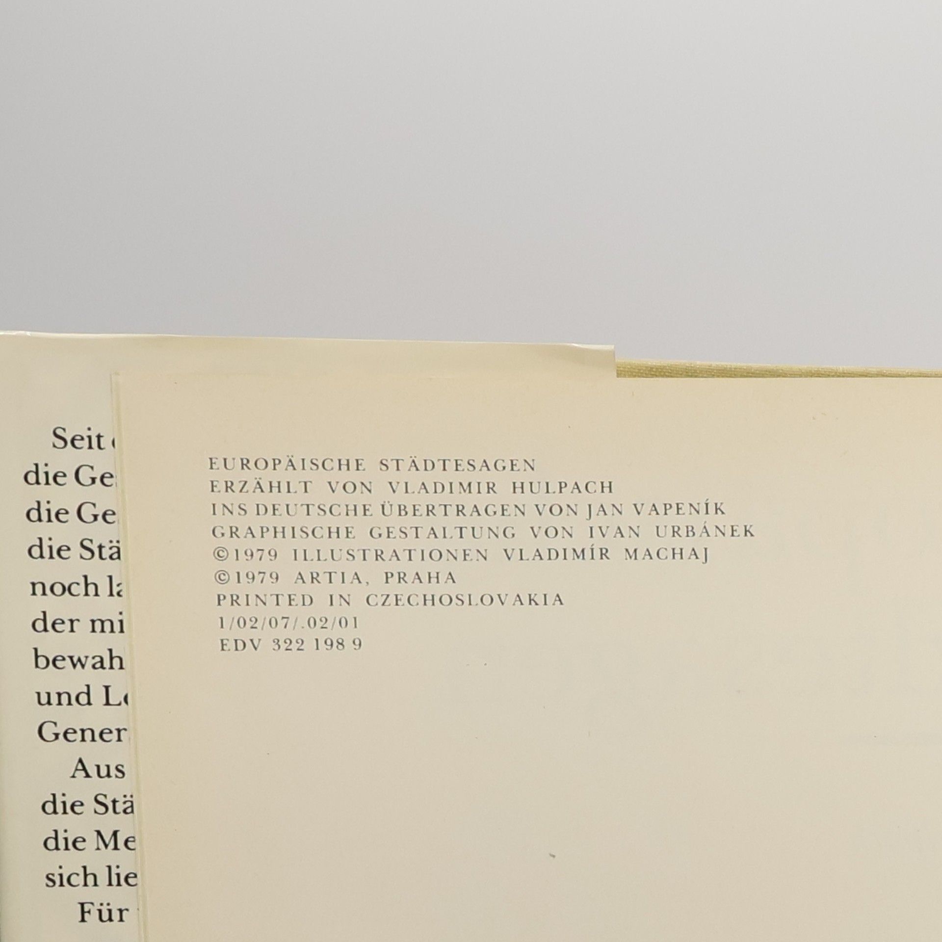Vladimír Hulpach Europäische Städtesagen