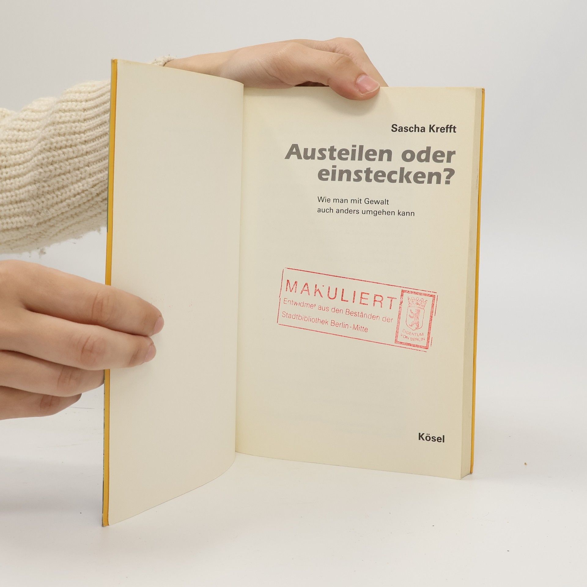 Sascha Krefft Austeilen oder einstecken?