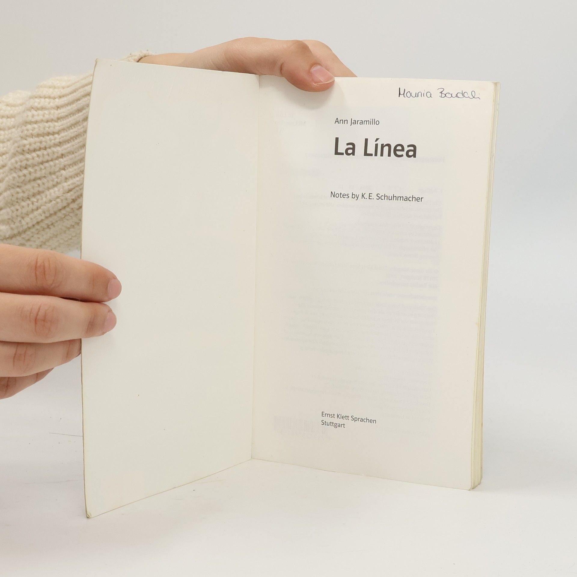 Ann Jaramillo La Línea. Englische Lektüre für das 5. Lernjahr